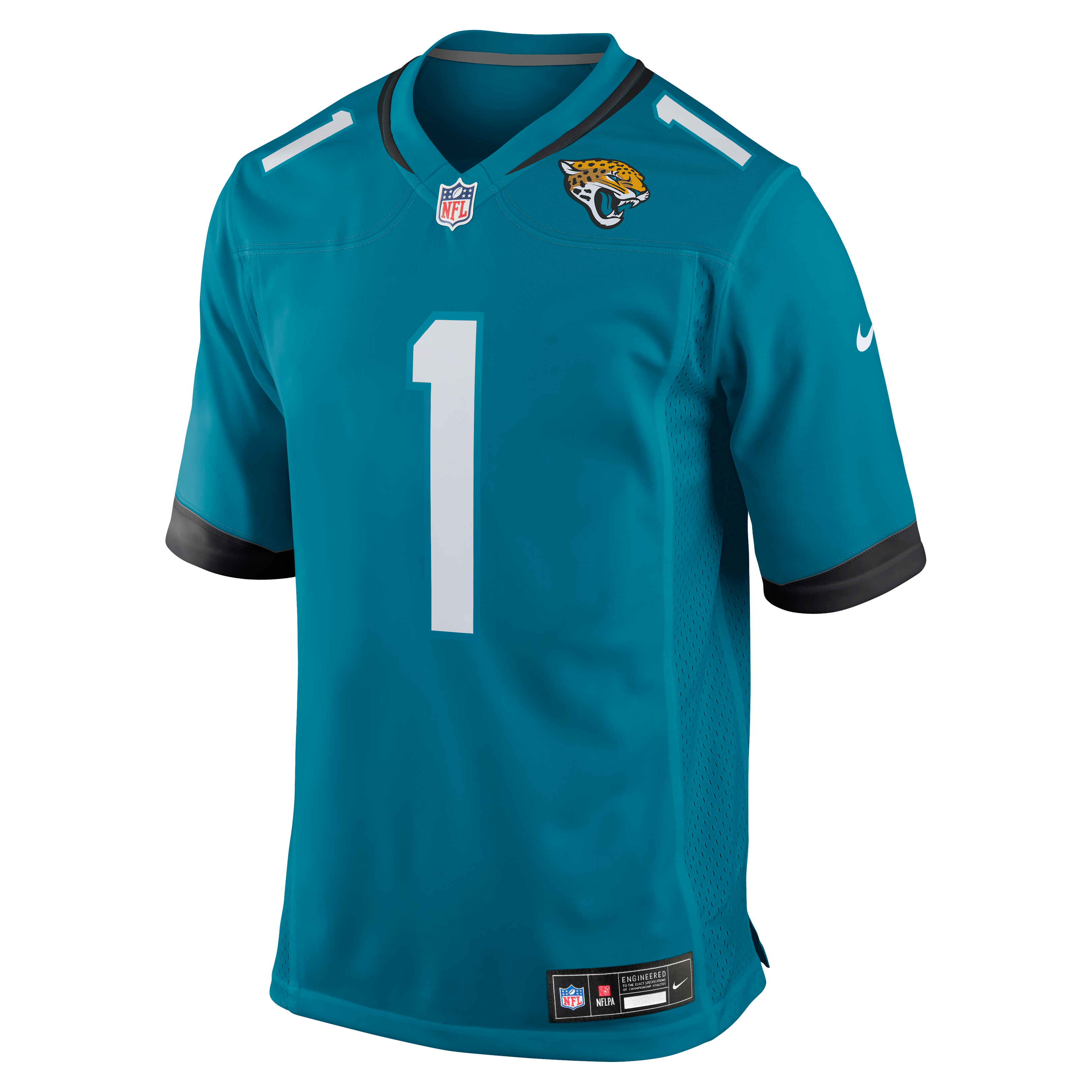Jacksonville Jaguars Game Jersey No.1 Teal NFL Football Fan Wear