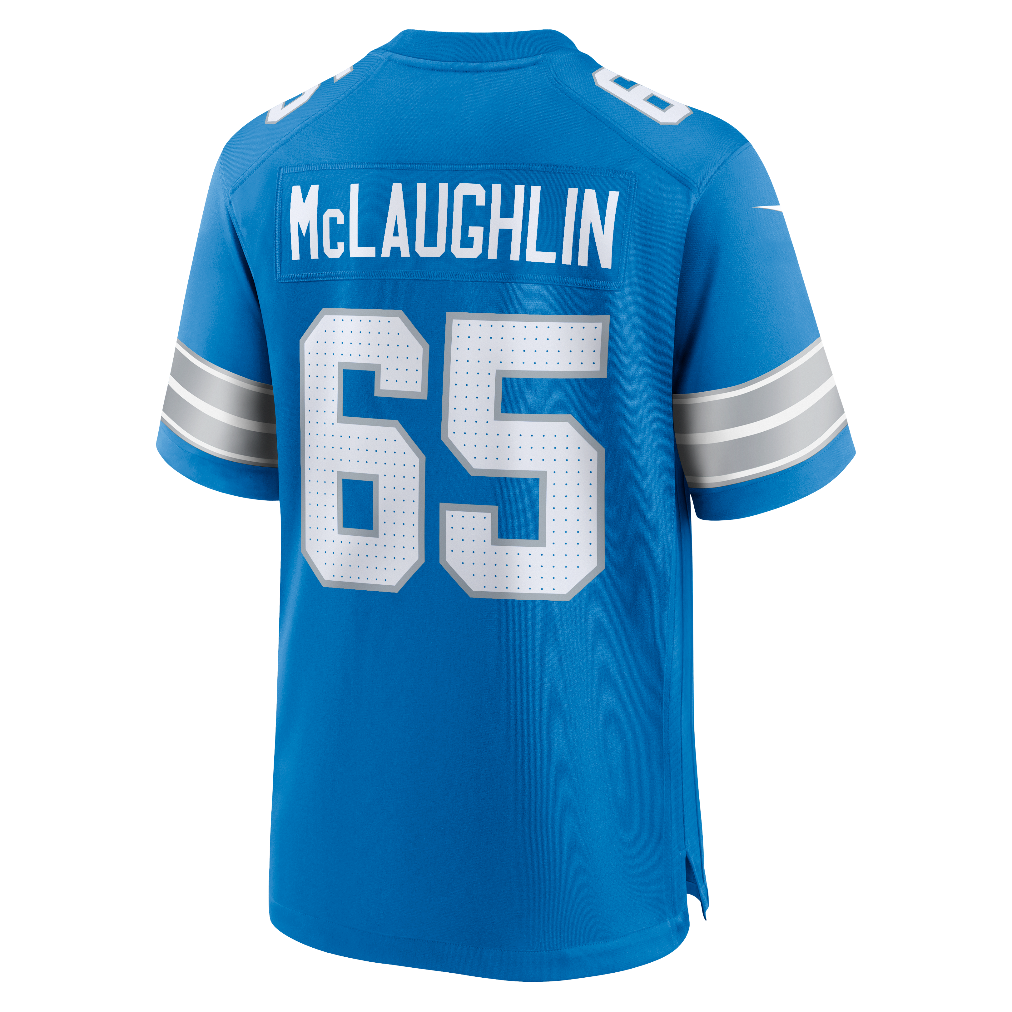 Seth McLaughlin Detroit Lions Game Jersey Blue NFL Football Fan Wear