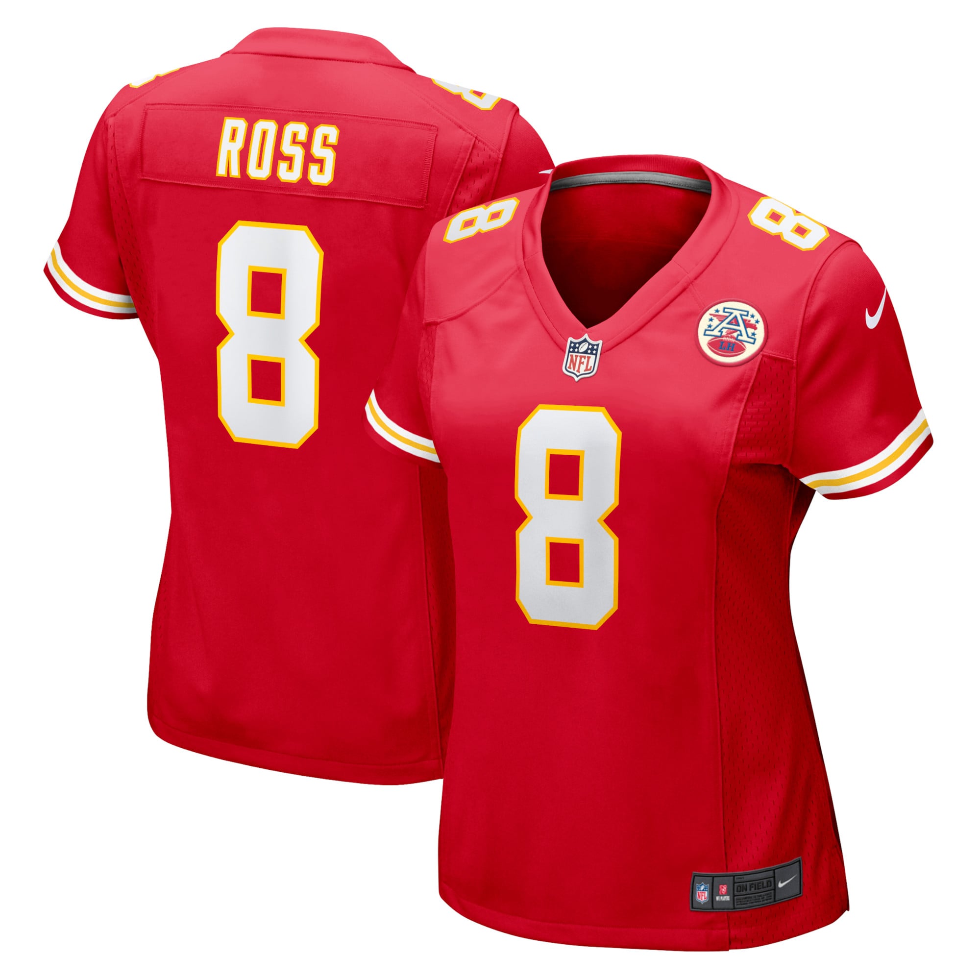 Justyn Ross Kansas City Chiefs Player Jersey Red NFL Football Fan Wear Justyn Ross