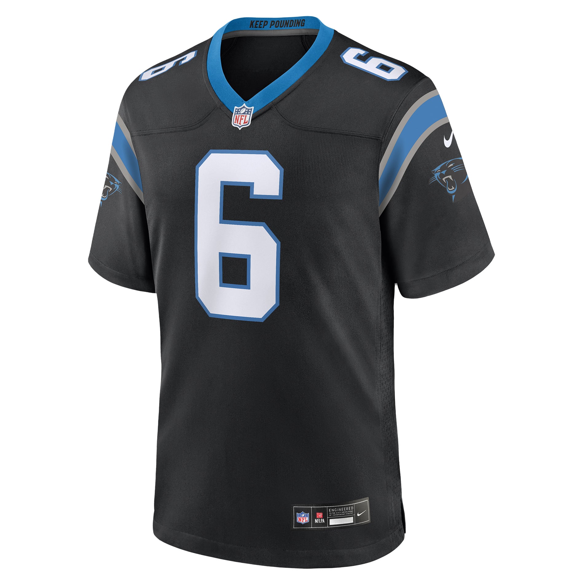 Sam Martin Carolina Panthers Game Jersey Black NFL Football Fan Wear
