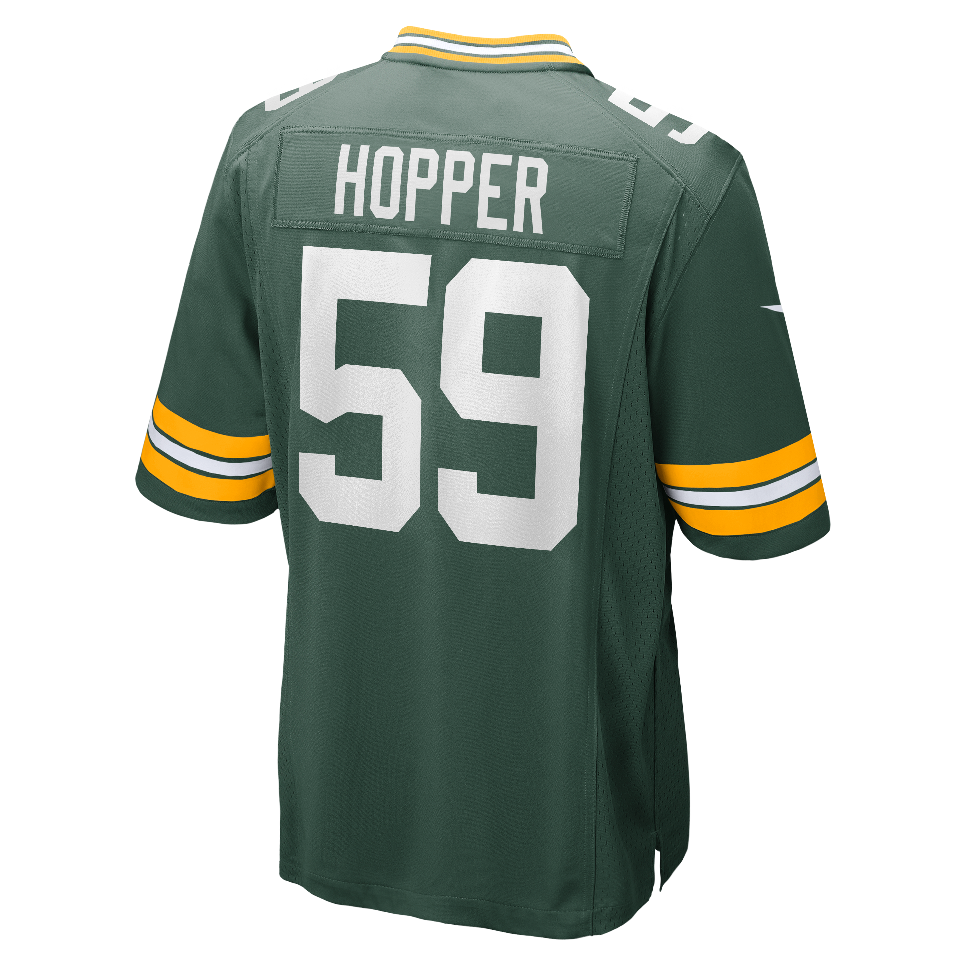 Ty'Ron Hopper Green Bay Packers Game Jersey Green NFL Football Fan Wear Ty'Ron Hopper