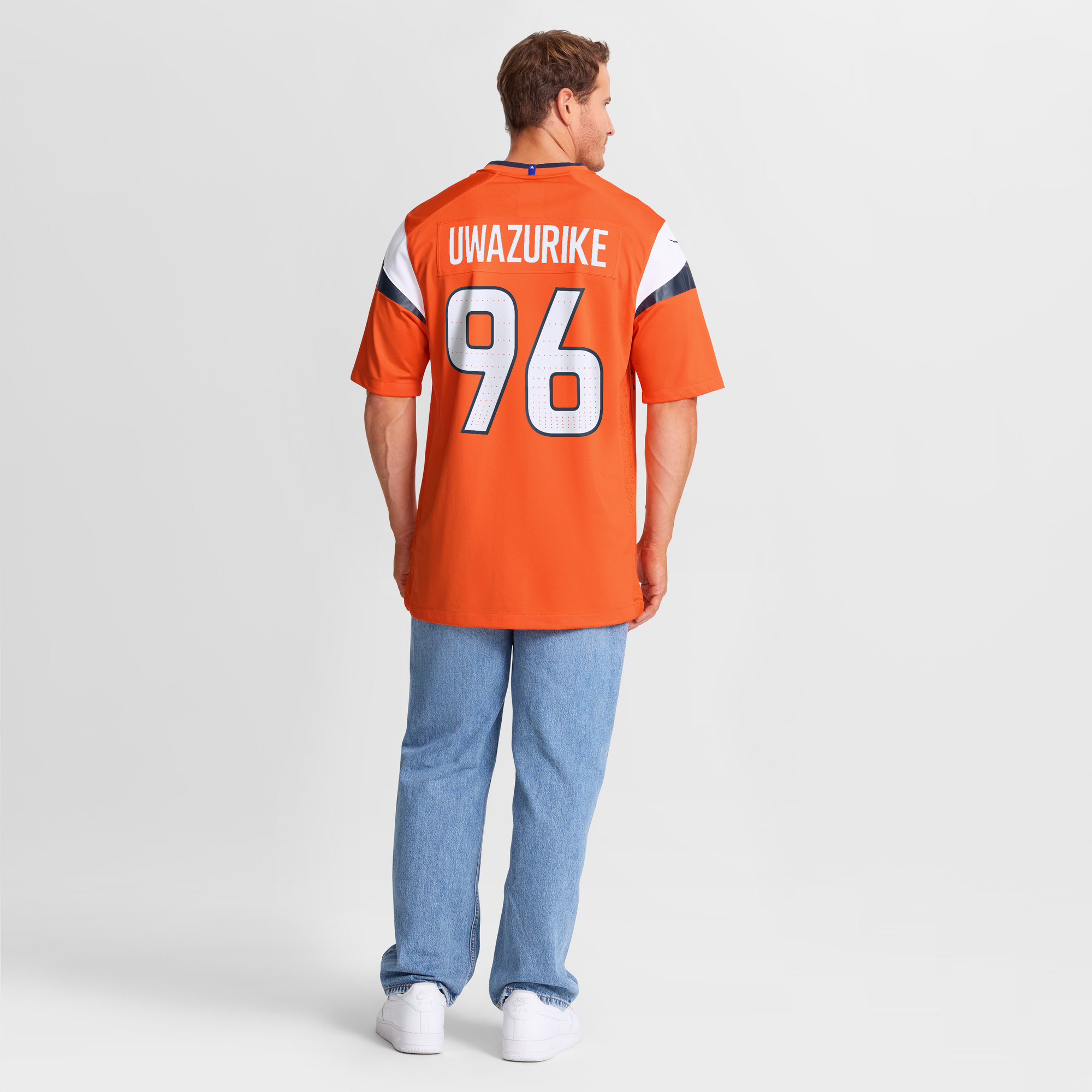 Eyioma Uwazurike Denver Broncos Game Jersey Orange NFL Football Fan Wear Eyioma Uwazurike