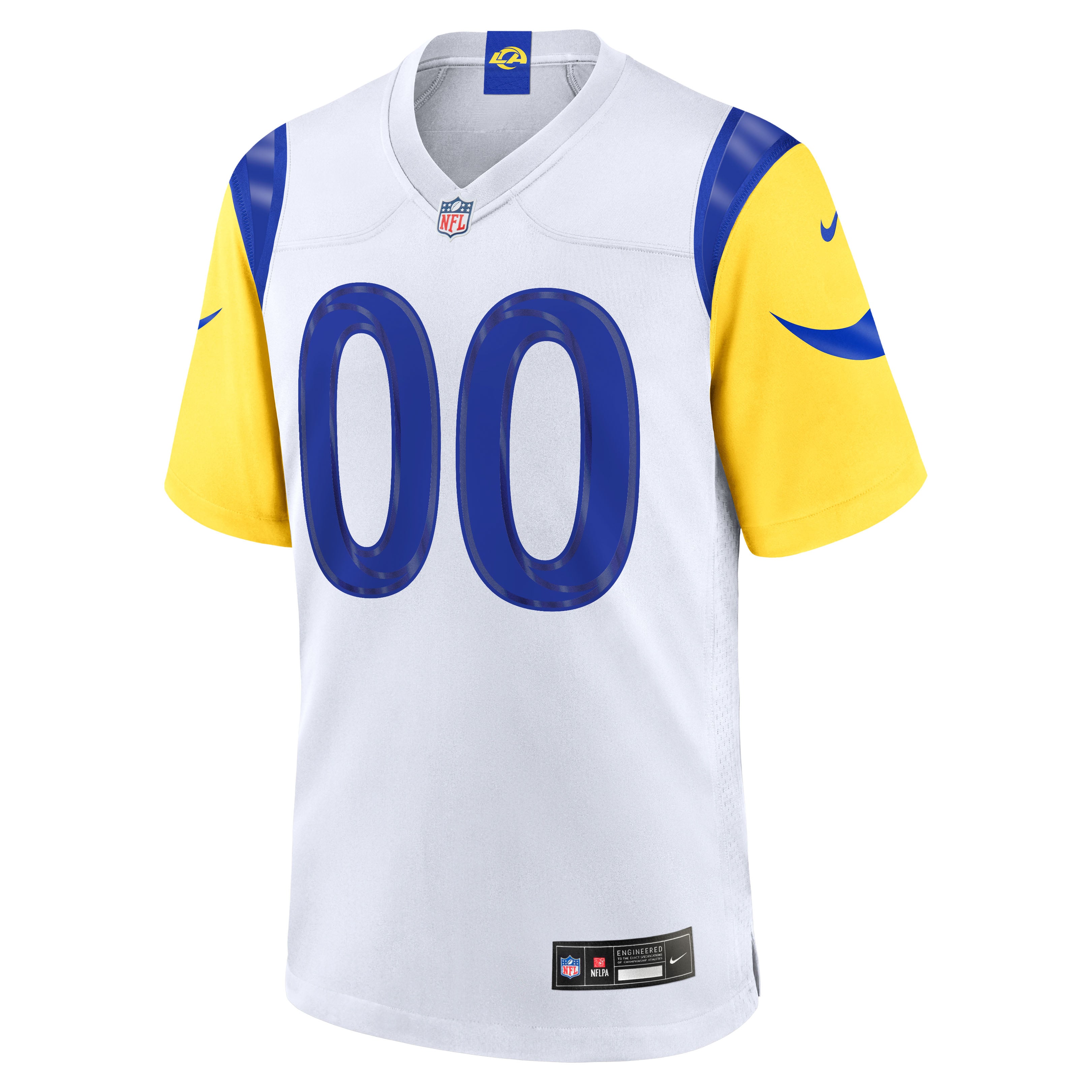 Los Angeles Rams Game Jersey White NFL Football Fan Wear Custom Number