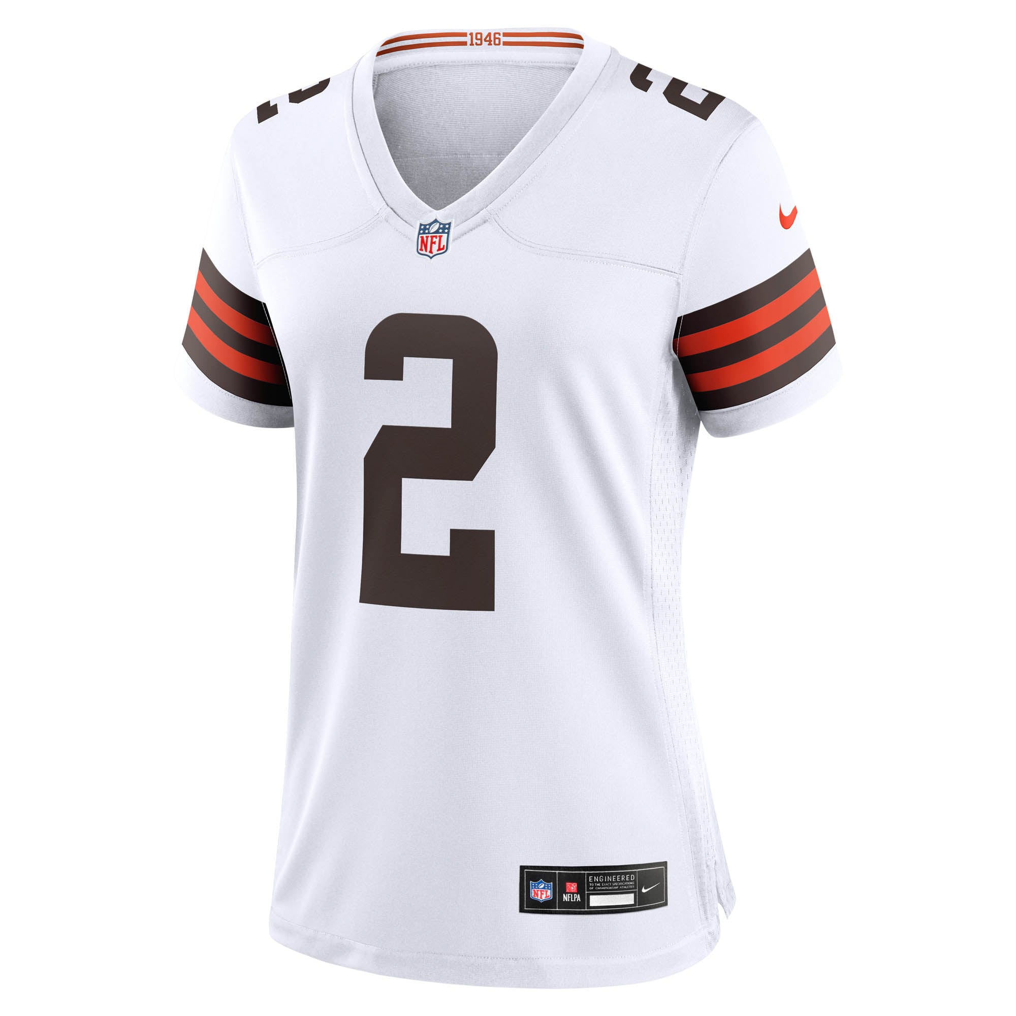 Shedeur Sanders Cleveland Browns Game Jersey White NFL Football Fan Wear Shedeur Sanders