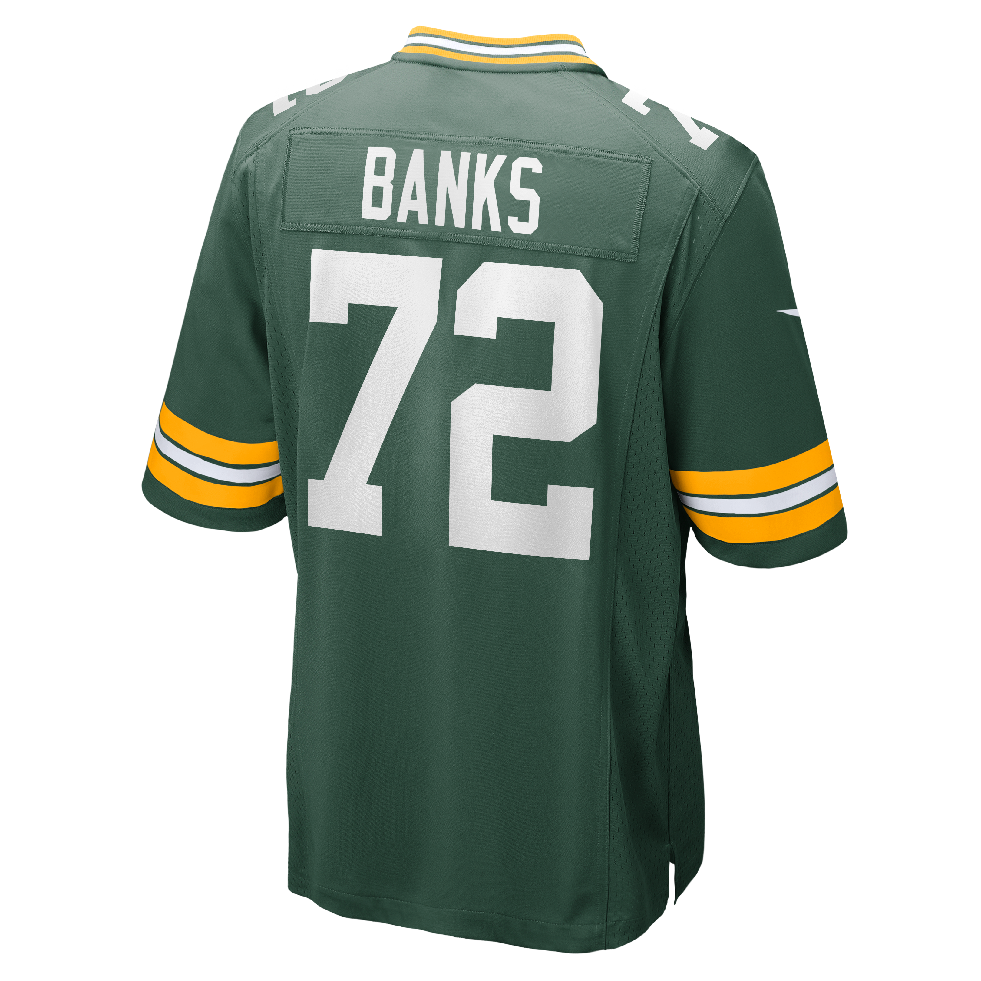 Brant Banks Green Bay Packers Game Jersey Green NFL Football Fan Wear Brant Banks