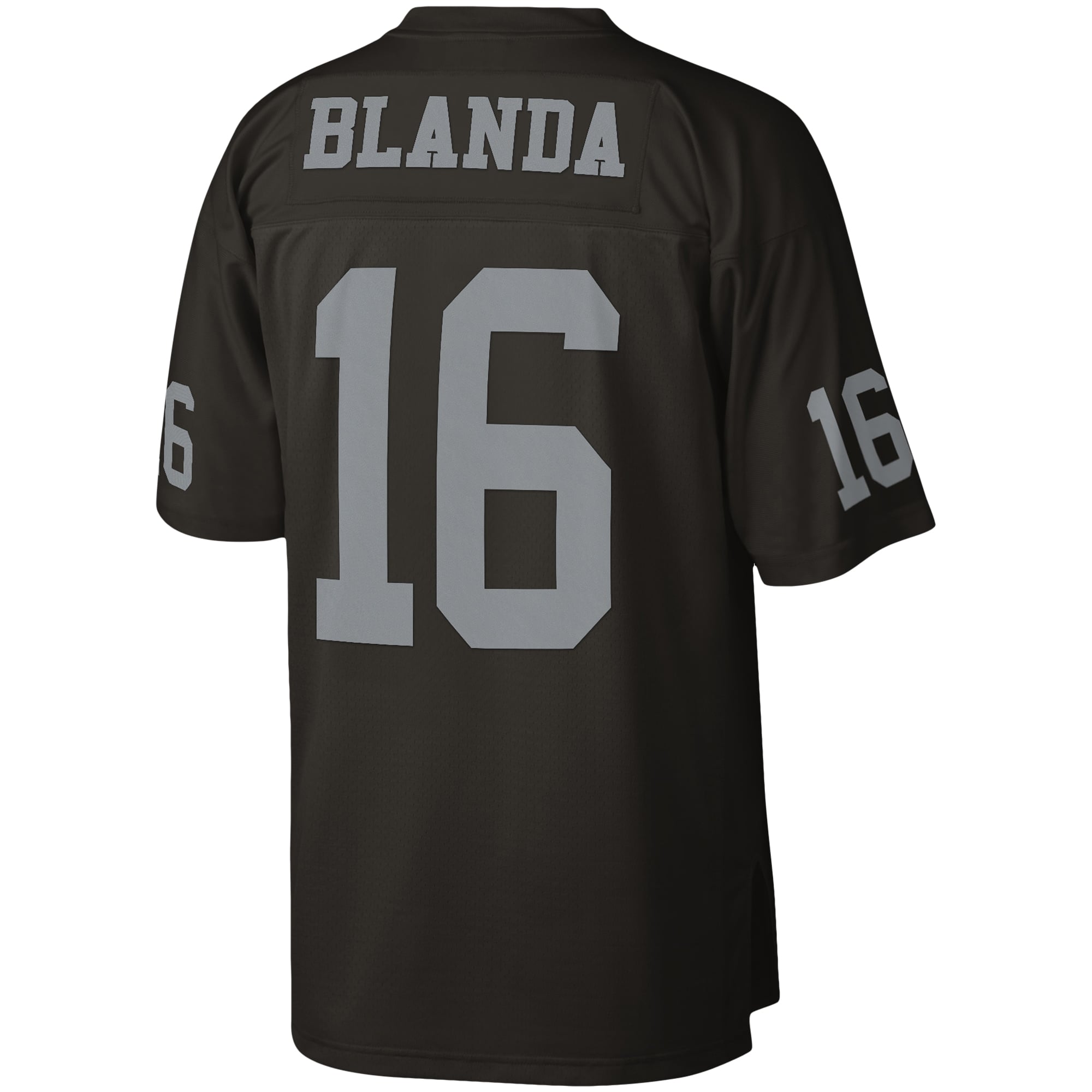 George Blanda Mitchell Las Vegas Raiders Replica Jersey Black NFL Football Fan Wear