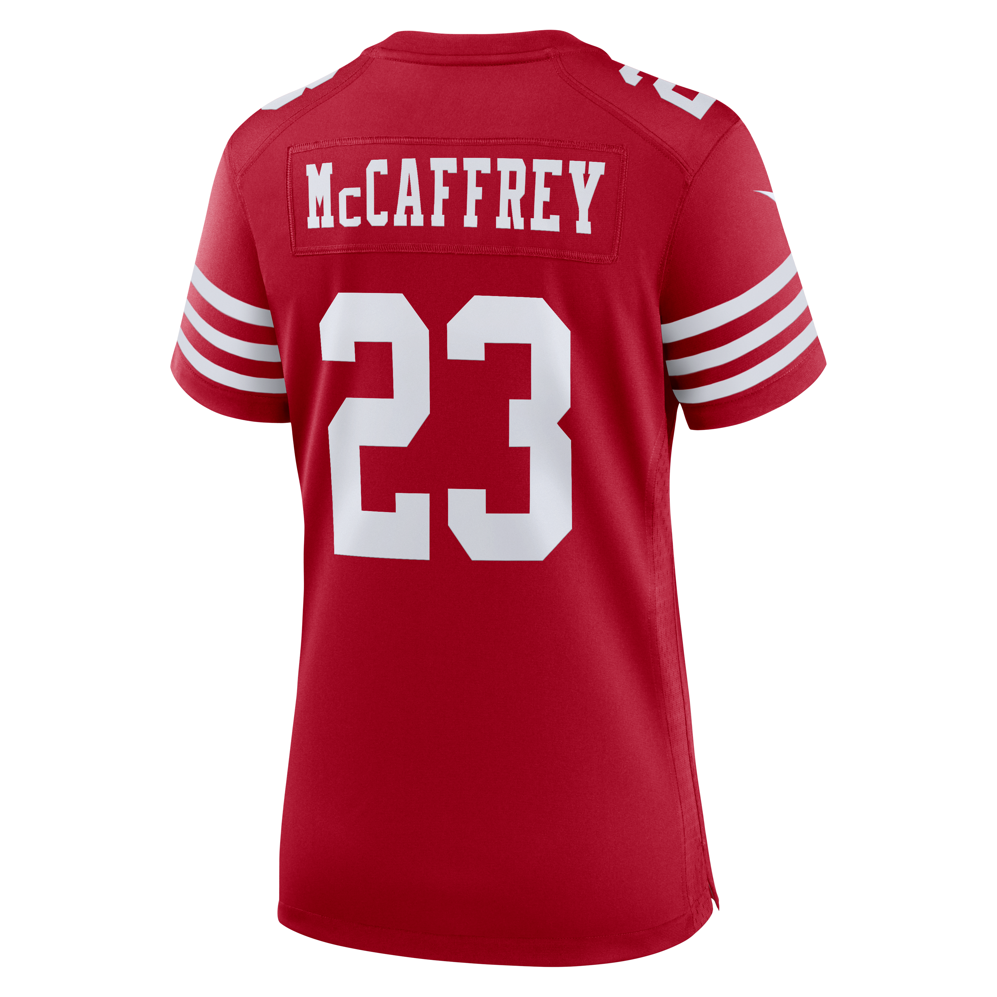 Christian McCaffrey San Francisco 49ers Game Jersey Scarlet NFL Football Fan Wear Christian McCaffrey