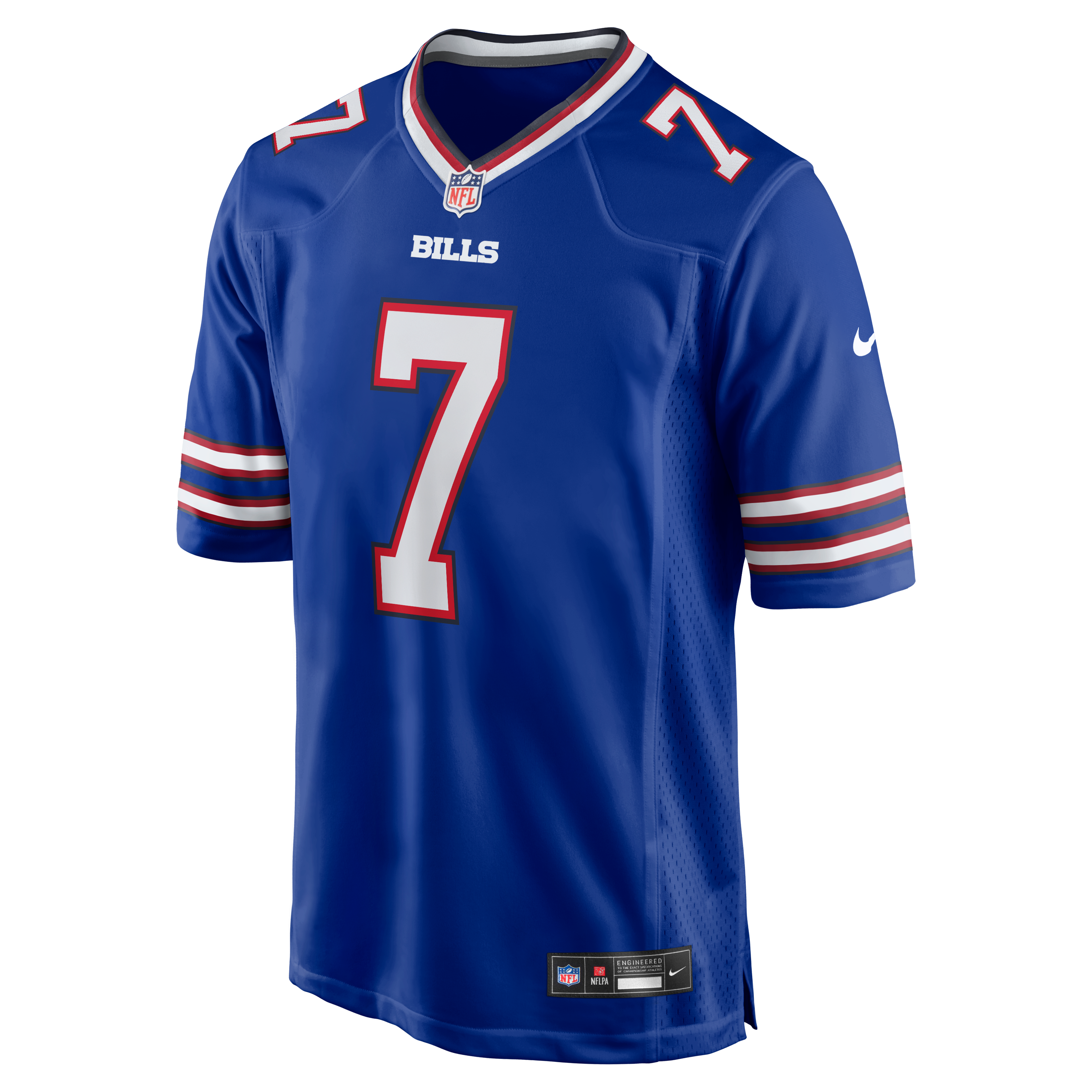 Doug Flutie Retired Buffalo Bills Player Jersey Royal NFL Football Fan Wear Doug Flutie Retired