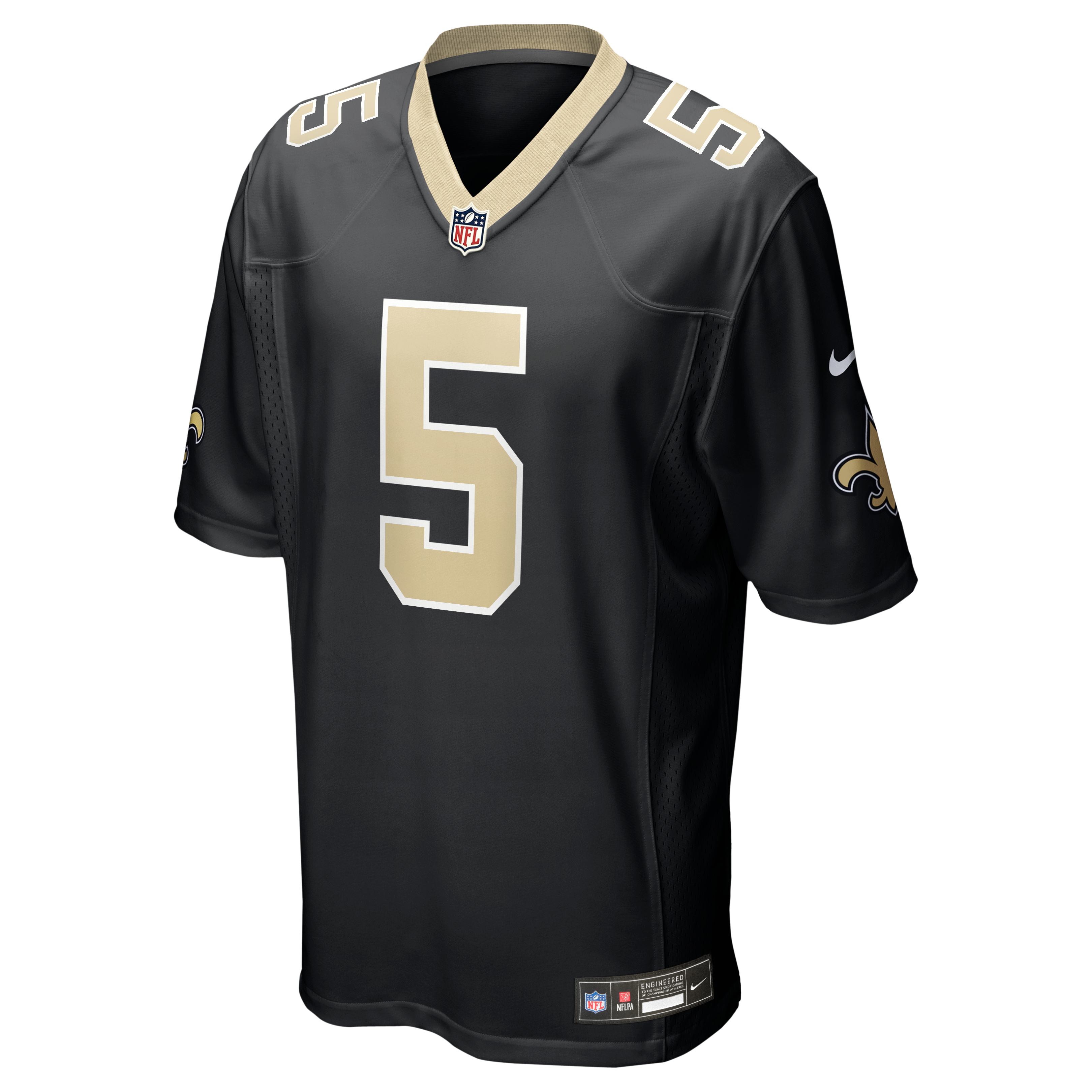 Kendre Miller New Orleans Saints Game Jersey Black NFL Football Fan Wear Kendre Miller