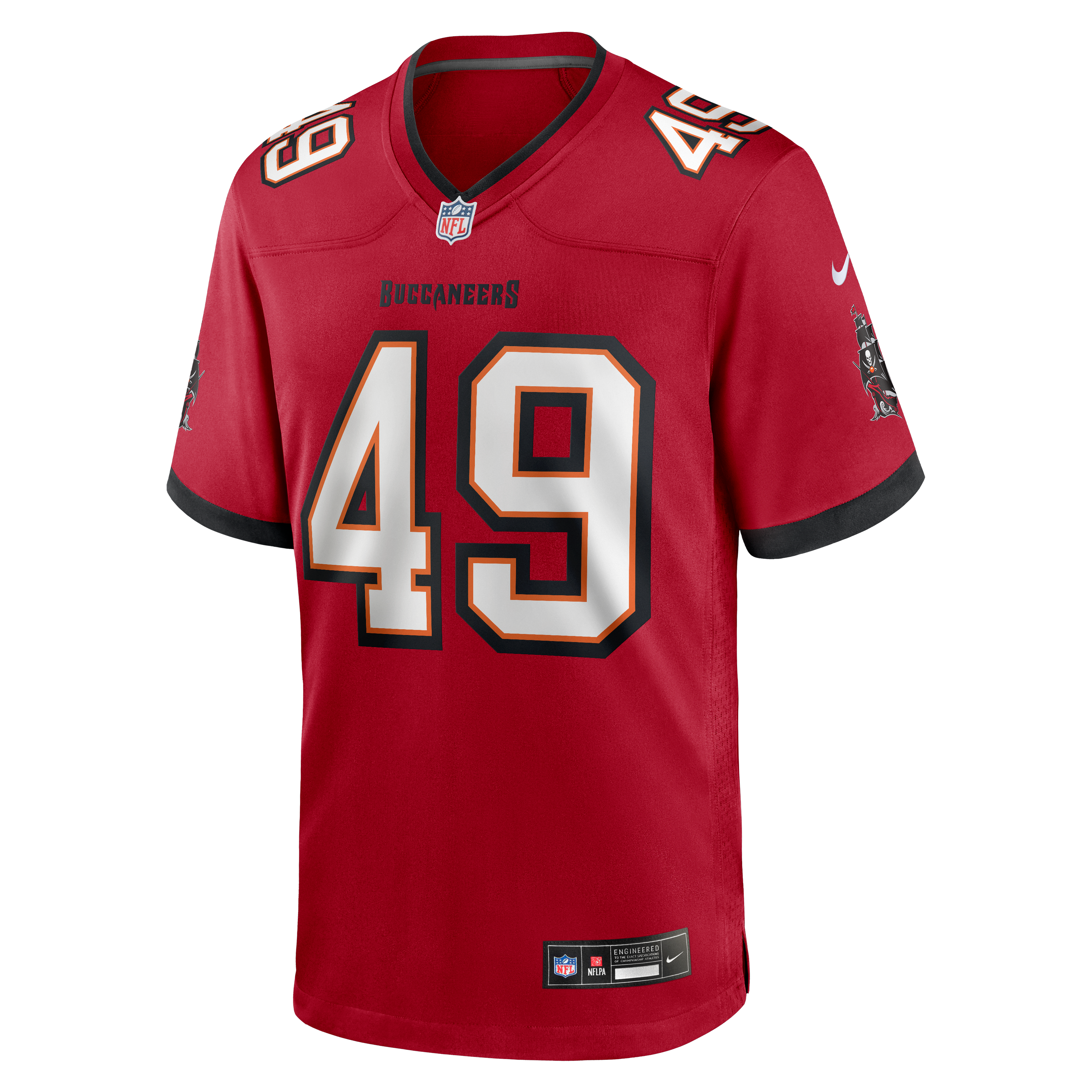 Owen Wright Tampa Bay Buccaneers Game Jersey Red NFL Football Fan Wear Owen Wright