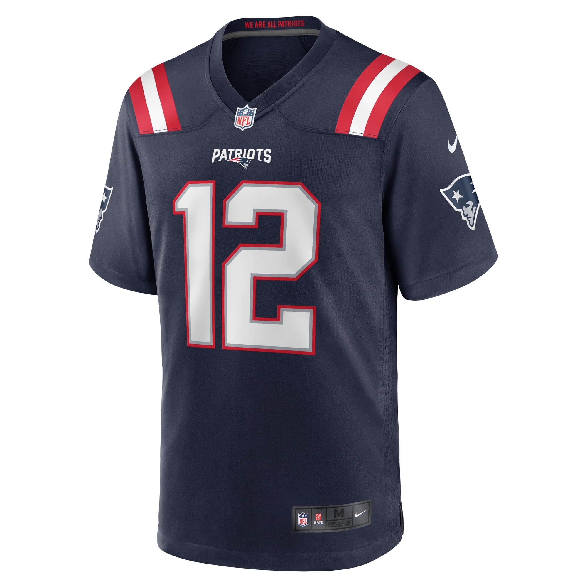 Retired New England Patriots Player Jersey Navy NFL Football Fan Wear