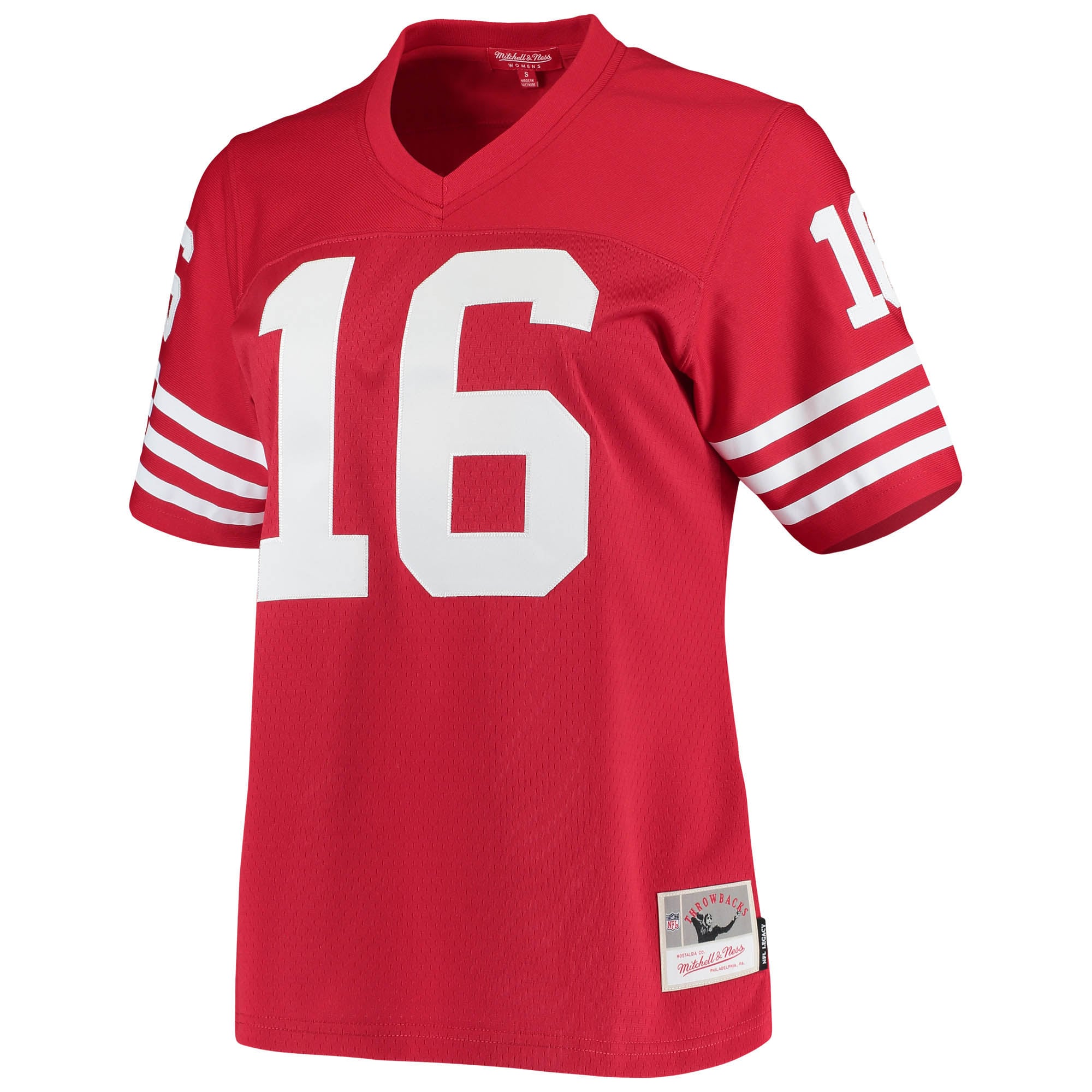 Retired Joe Montana San Francisco 49ers Player Jersey Scarlet NFL Football Fan Wear