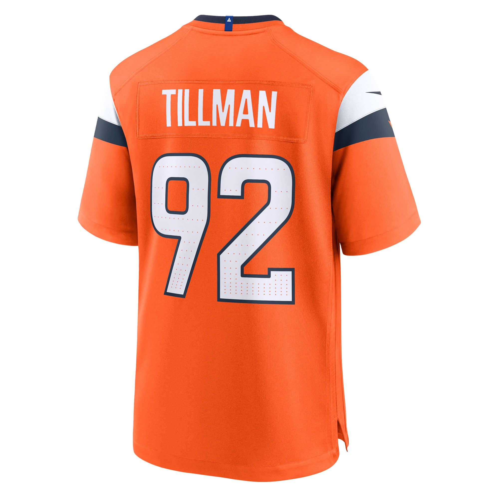 Dondrea Tillman Denver Broncos Game Jersey Orange NFL Football Fan Wear Dondrea Tillman