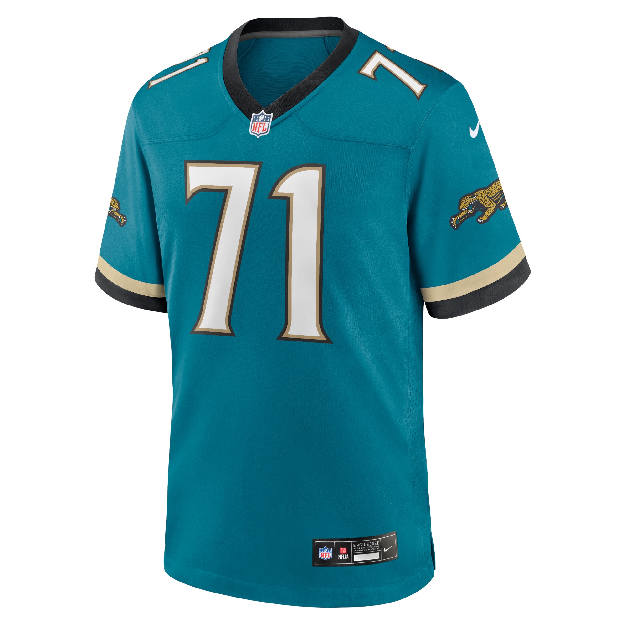 Tony Boselli Prowler Jacksonville Jaguars Game Jersey Teal NFL Football Fan Wear Tony Boselli Prowler