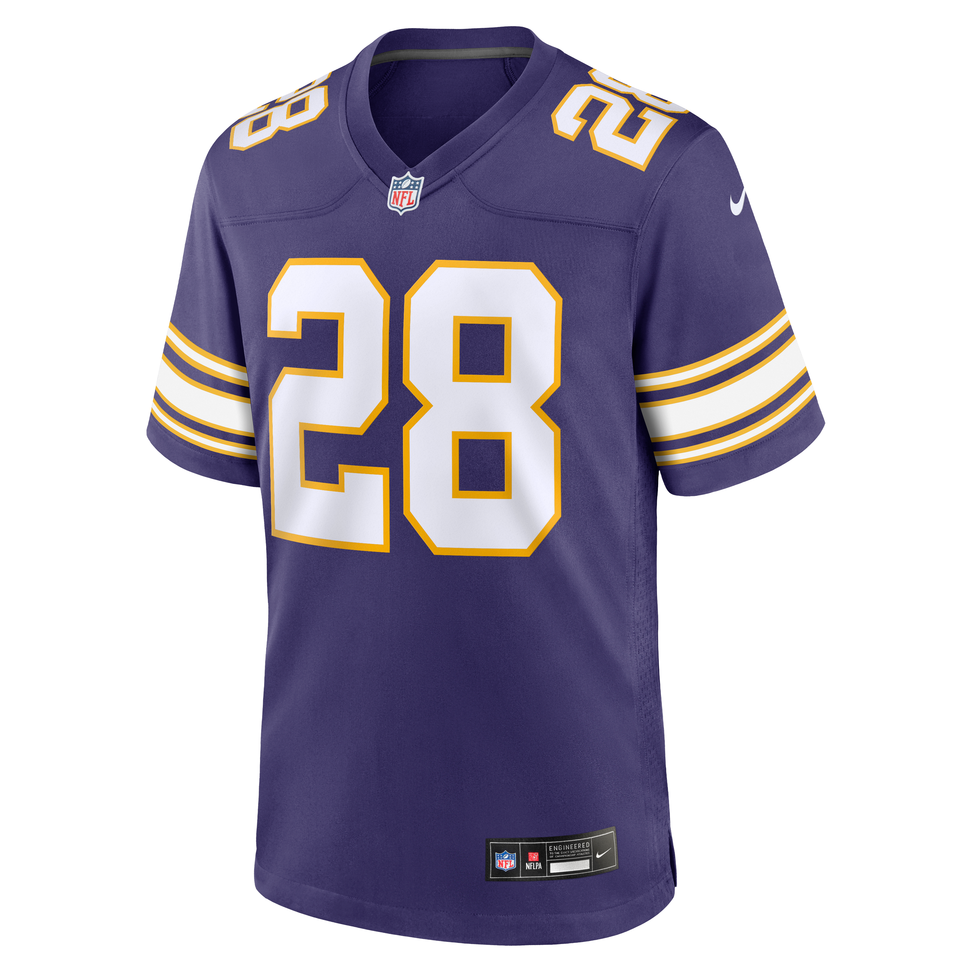 Retired Adrian Peterson Minnesota Vikings Alternate Jersey Purple NFL Football Fan Wear