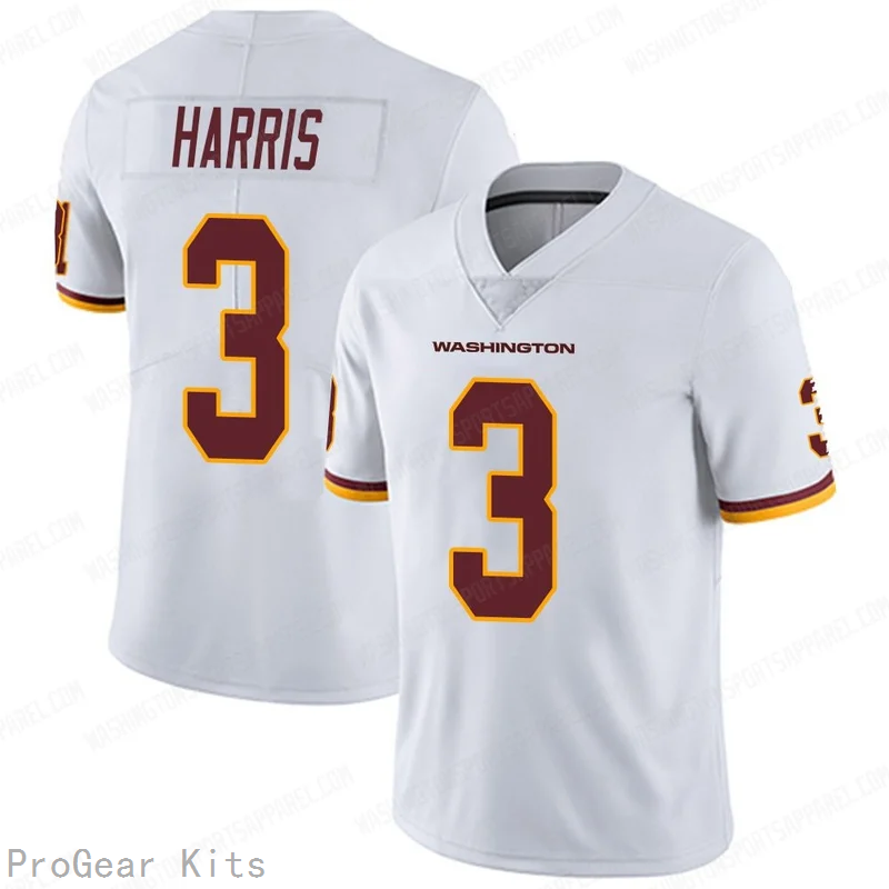 Will Harris Washington Commanders Jersey No.3 White NFL Football Fan Wear