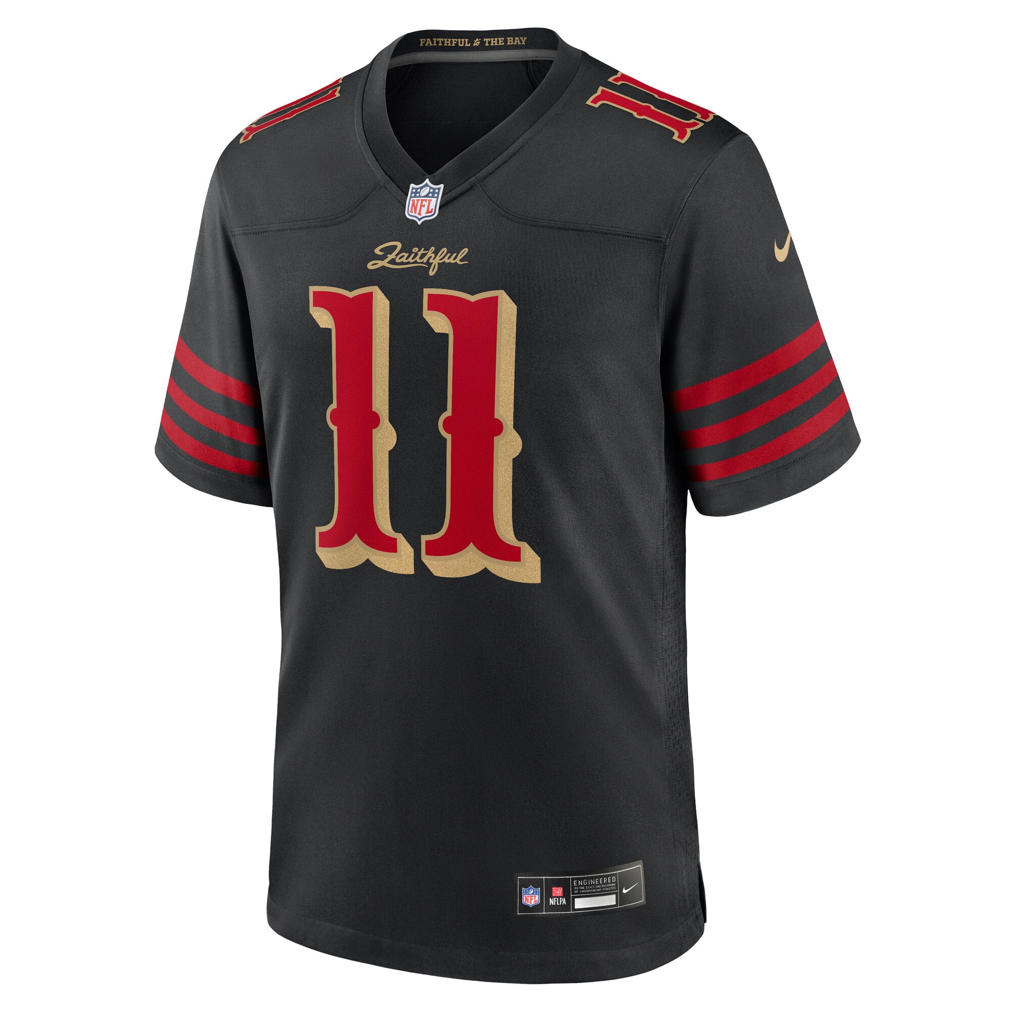 Brandon Aiyuk San Francisco 49ers Game Jersey Black NFL Football Fan Wear