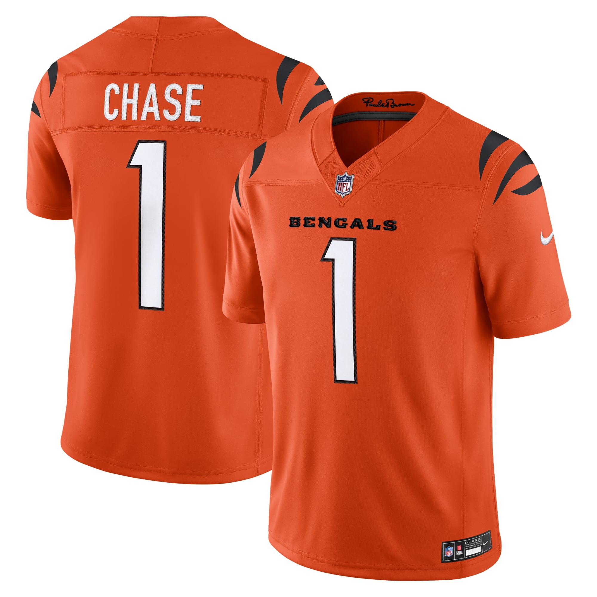 Ja'Marr Chase Cincinnati Bengals Alternate Jersey Orange NFL Football Fan Wear Ja'Marr Chase