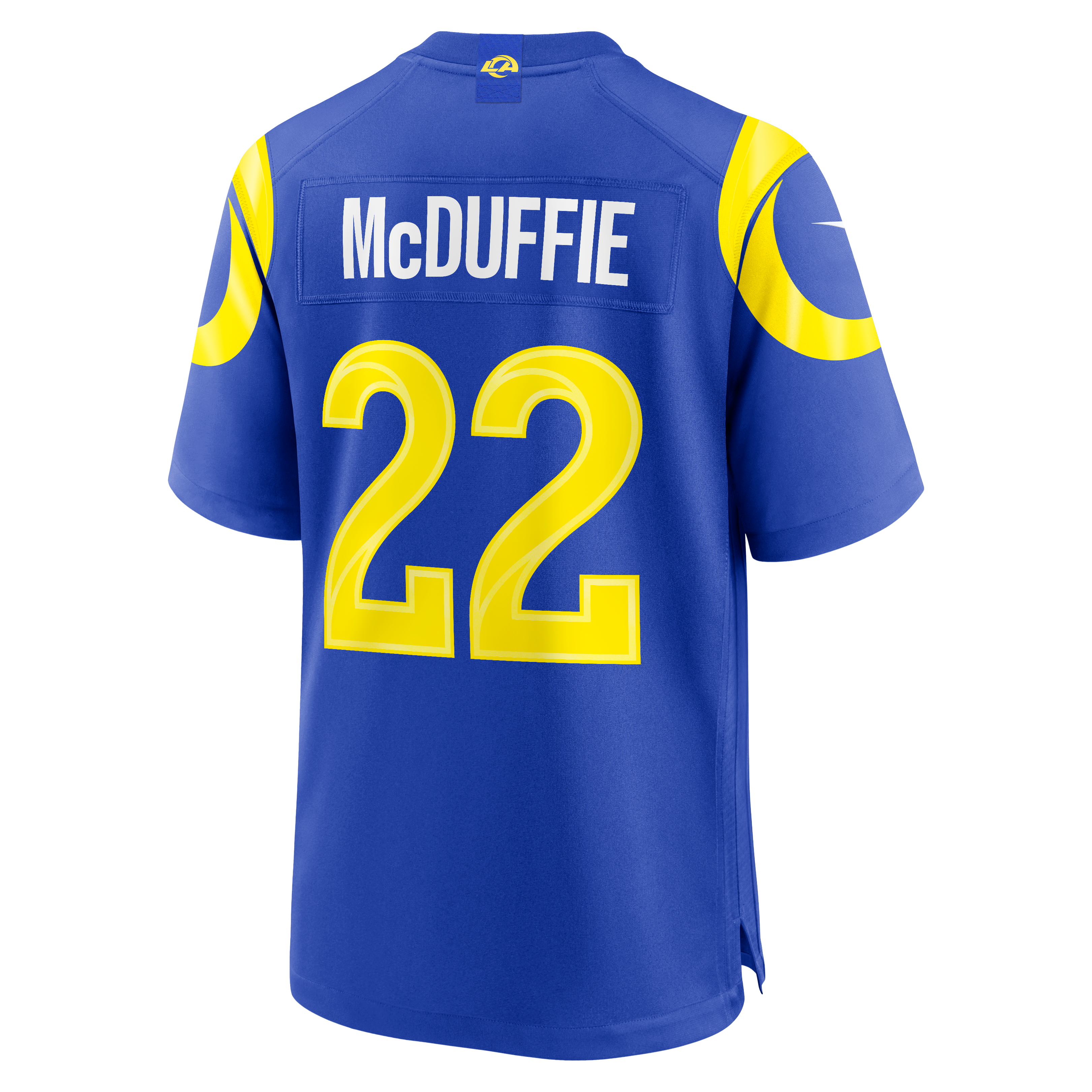 Trent McDuffie Los Angeles Rams Player Jersey Royal NFL Football Fan Wear Trent McDuffie