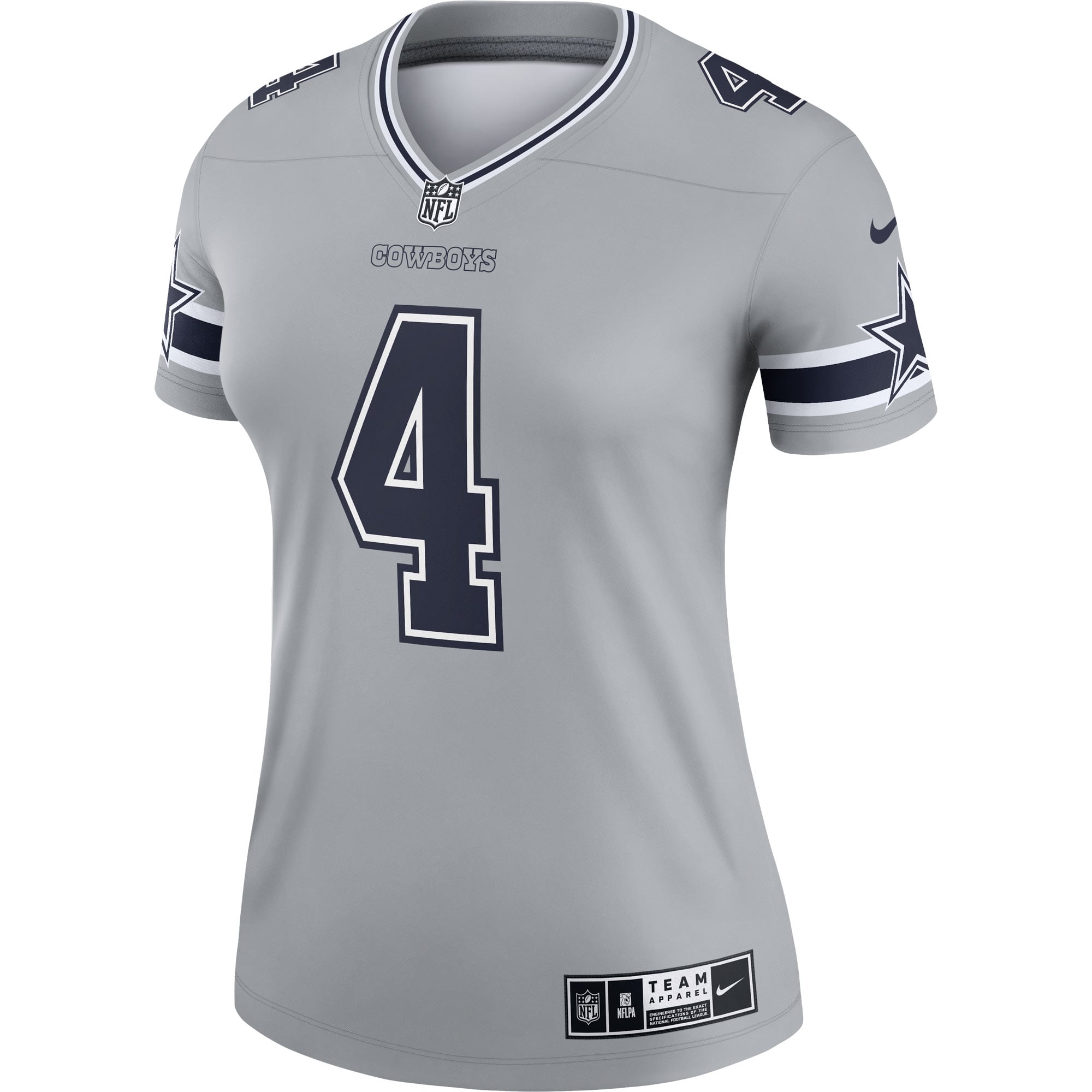 Dak Prescott Dallas Cowboys Player Jersey Gray NFL Football Fan Wear