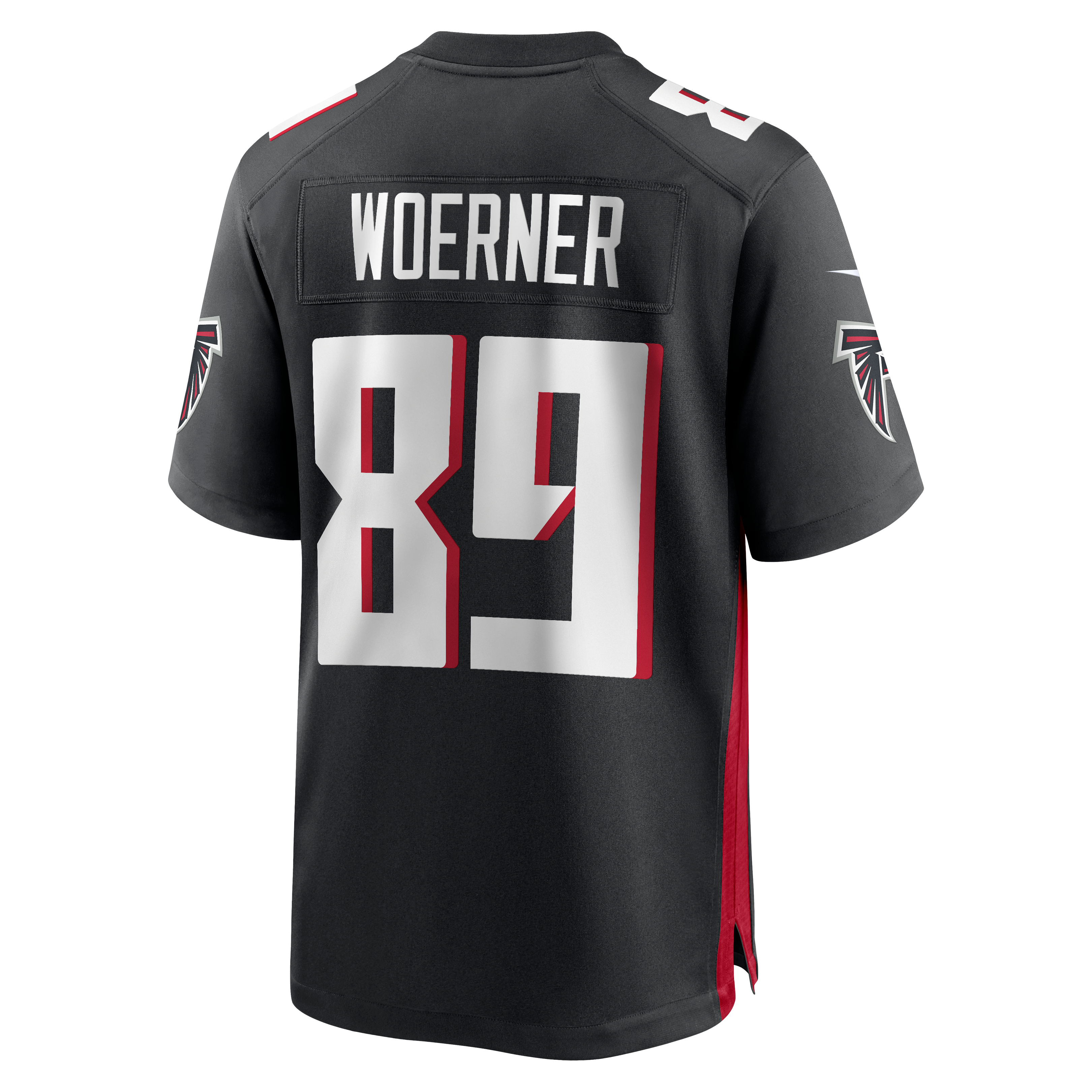 Charlie Woerner Atlanta Falcons Game Jersey Black NFL Football Fan Wear