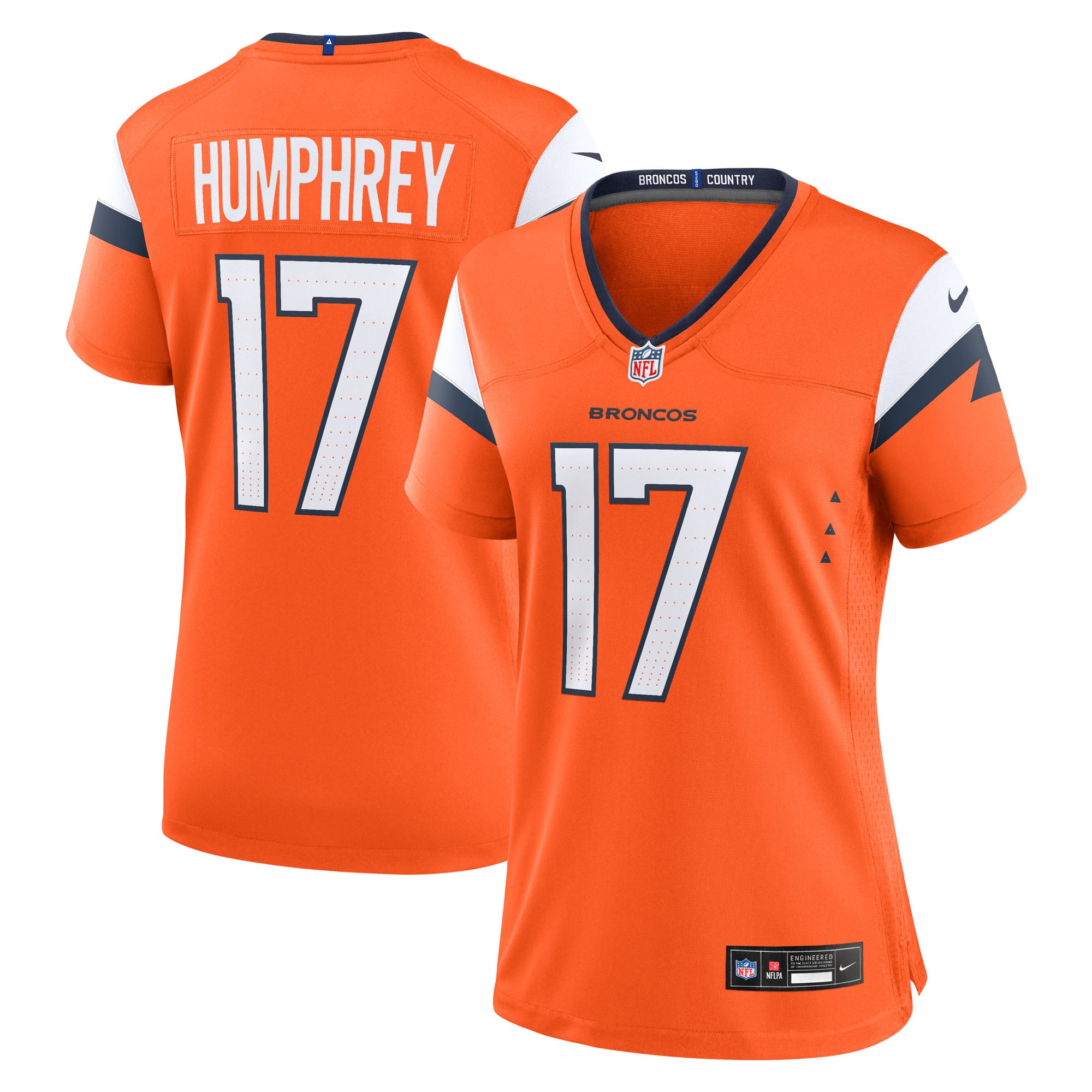 Lil'Jordan Humphrey Denver Broncos Game Jersey Orange NFL Football Fan Wear Lil'Jordan Humphrey
