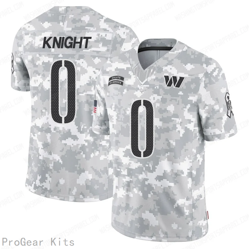 Qwuantrezz Knight Washington Commanders Jersey Camo NFL Football Fan Wear