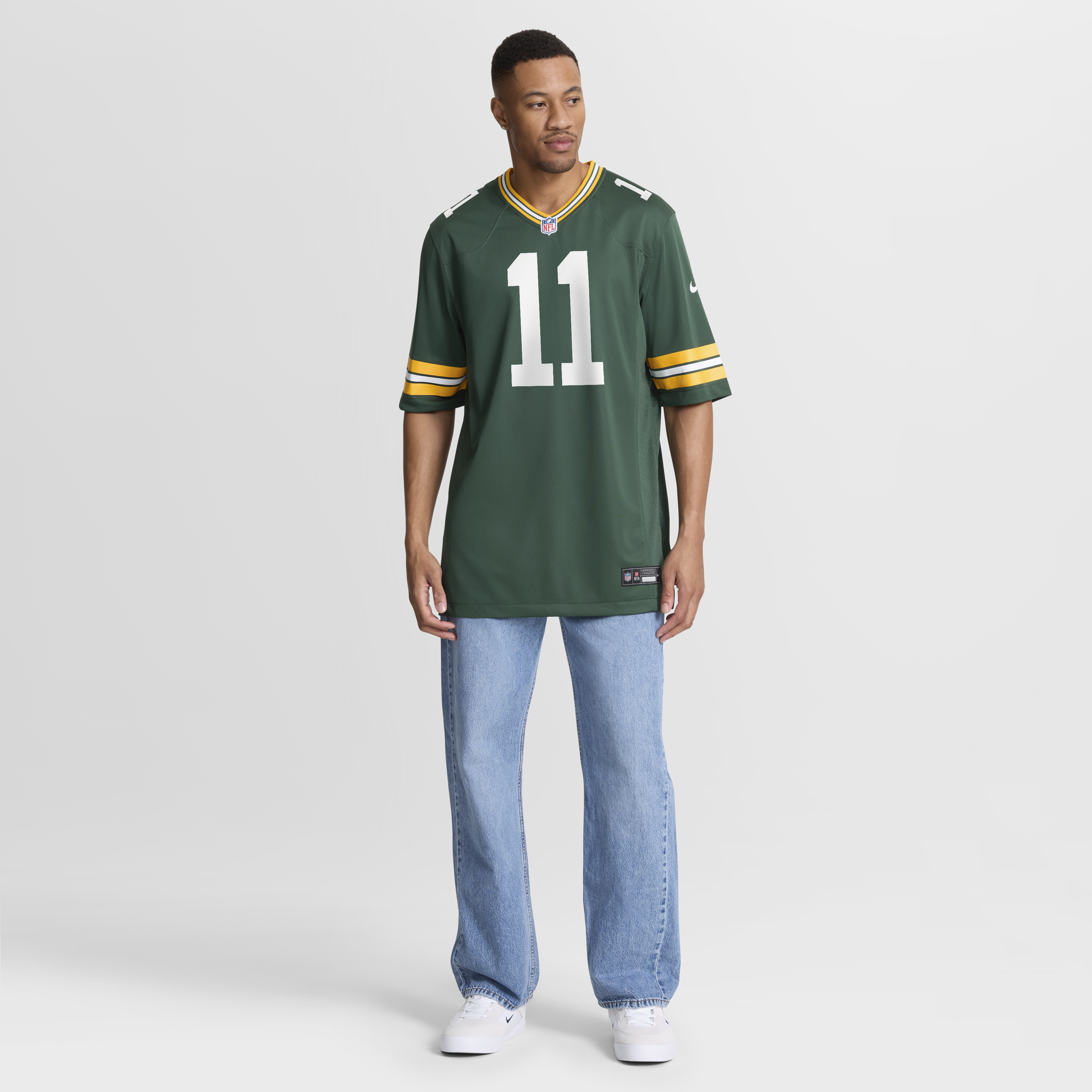 Jayden Reed Green Bay Packers Game Jersey Green NFL Football Fan Wear Jayden Reed