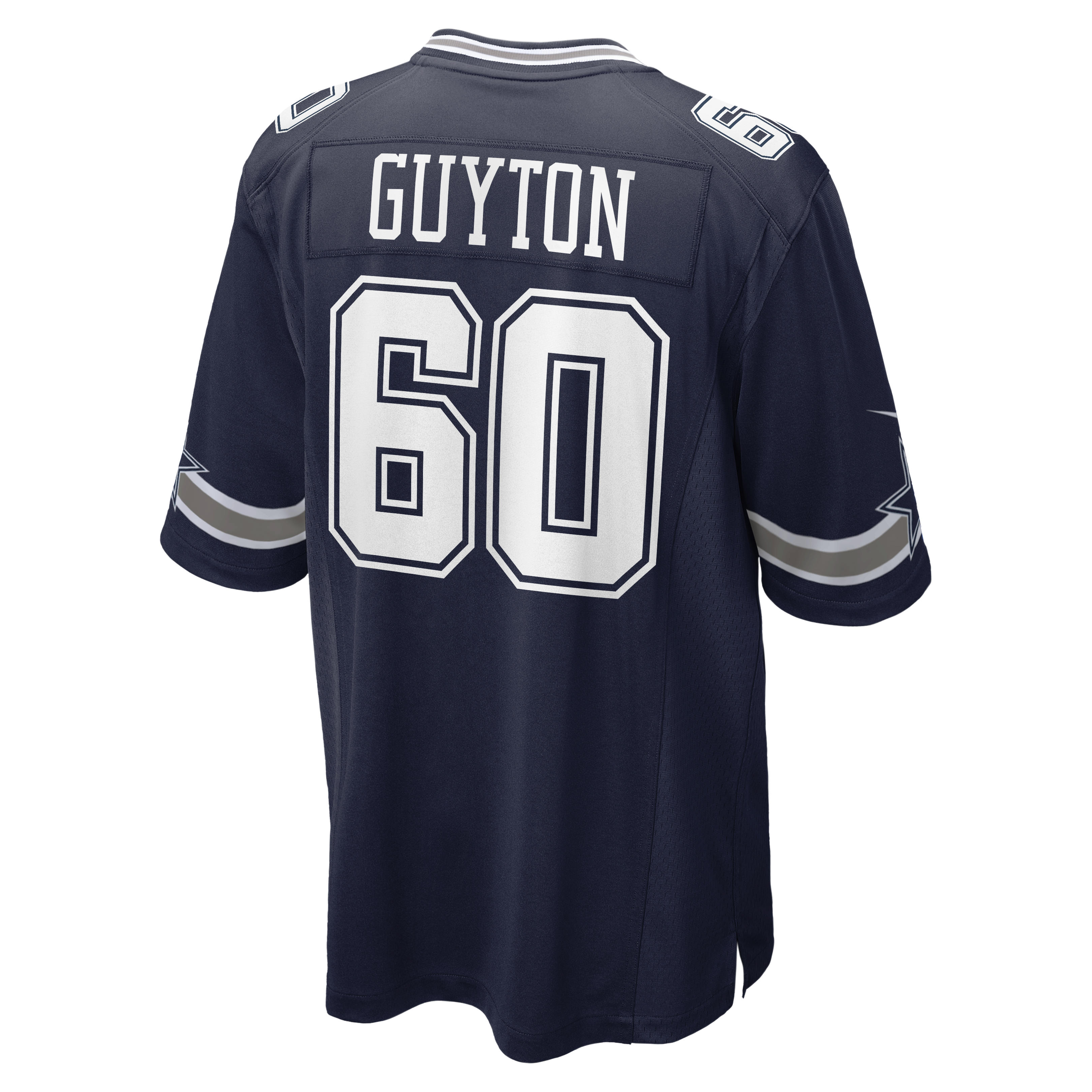 Tyler Guyton Dallas Cowboys Game Jersey Navy NFL Football Fan Wear Tyler Guyton