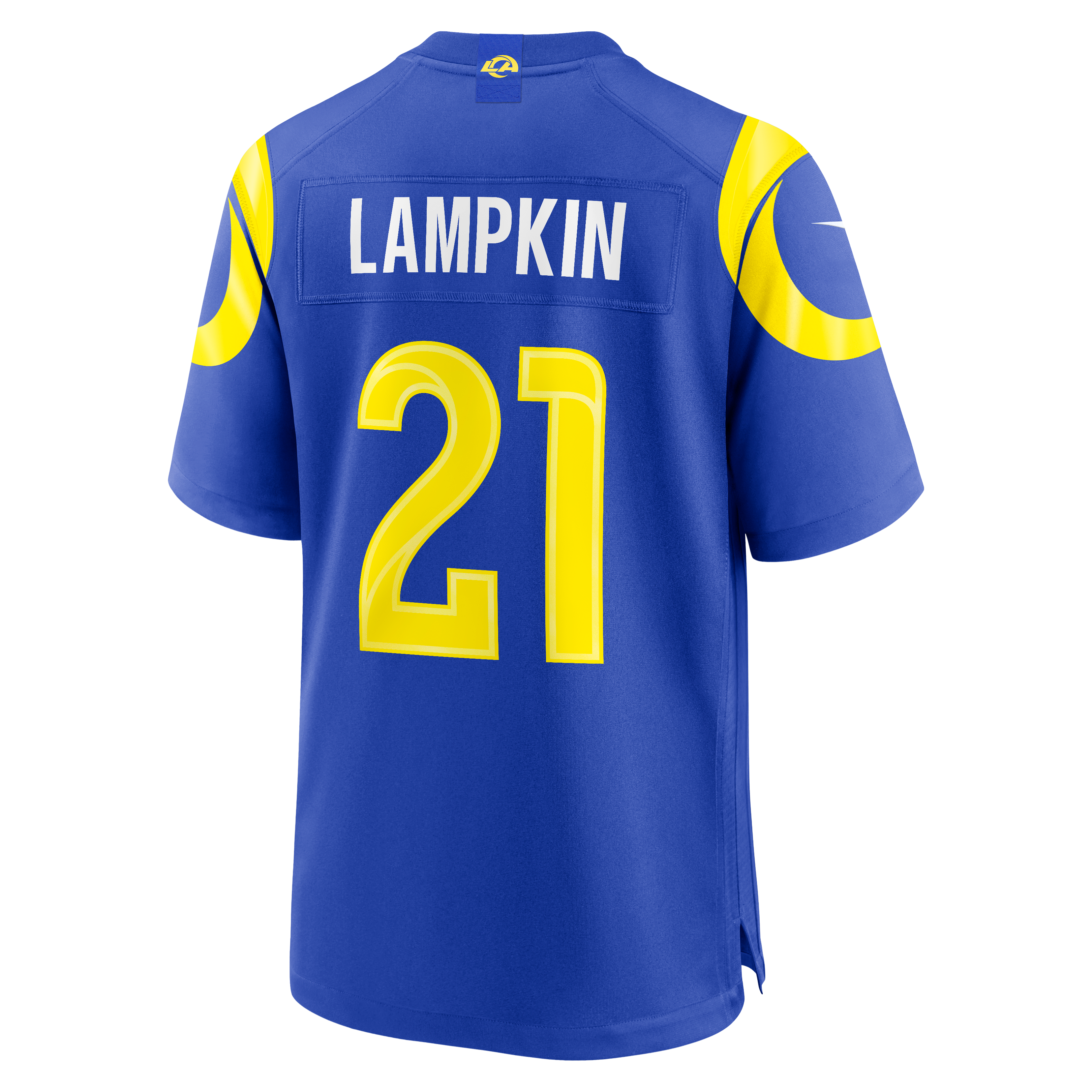Cam Lampkin Los Angeles Rams Game Jersey Royal NFL Football Fan Wear Cam Lampkin