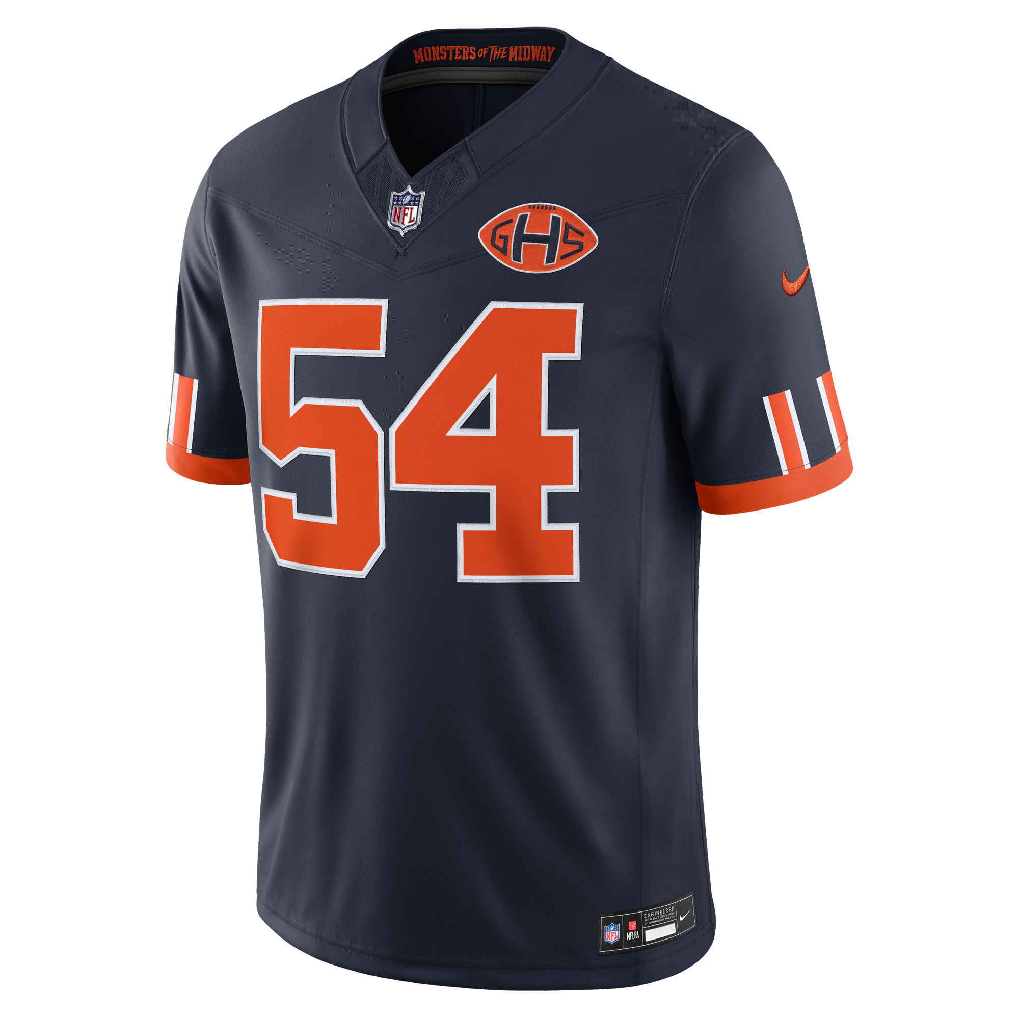 Brian Urlacher Chicago Bears Game Jersey Navy NFL Football Fan Wear