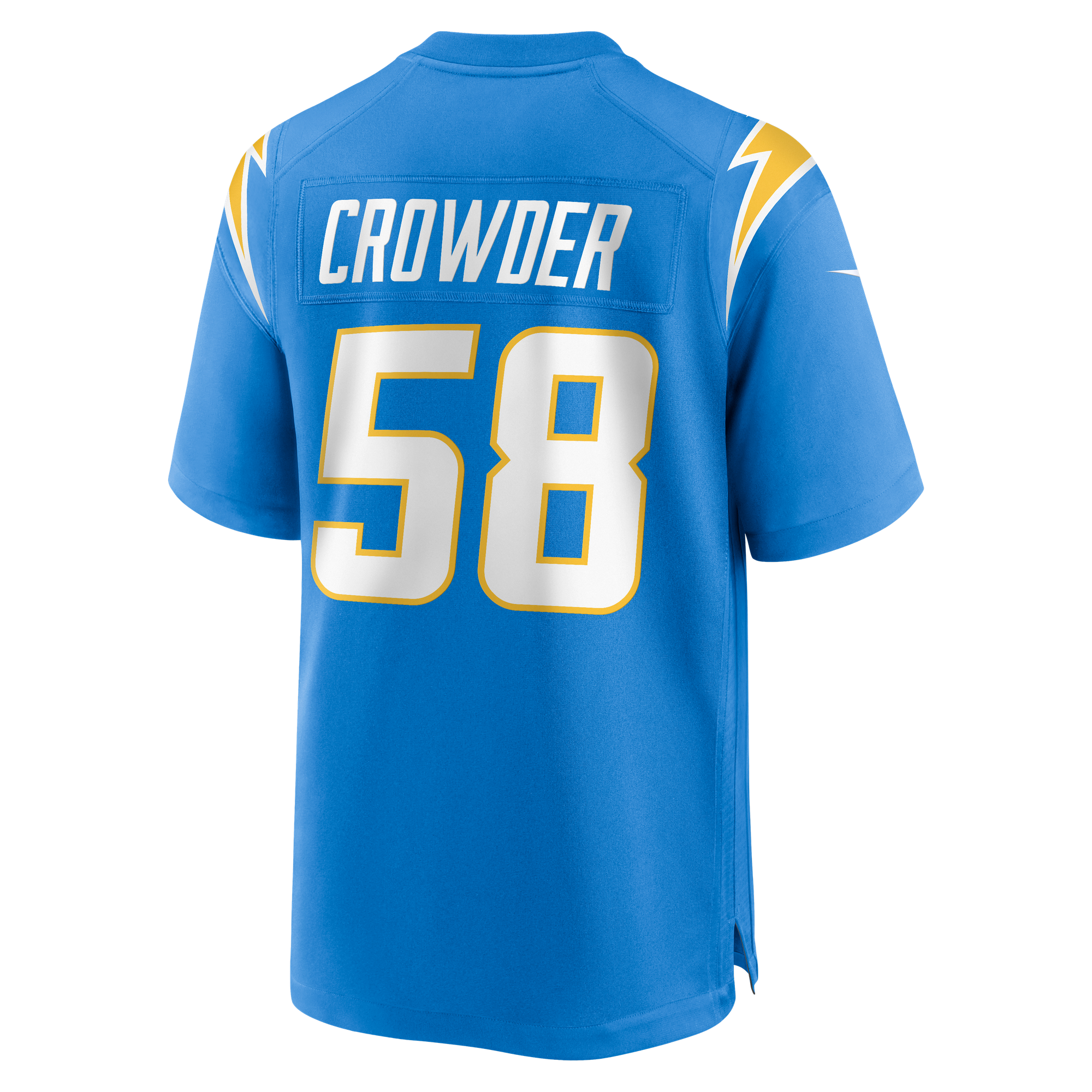 Tae Crowder Los Angeles Chargers Game Jersey NFL Football Fan Wear