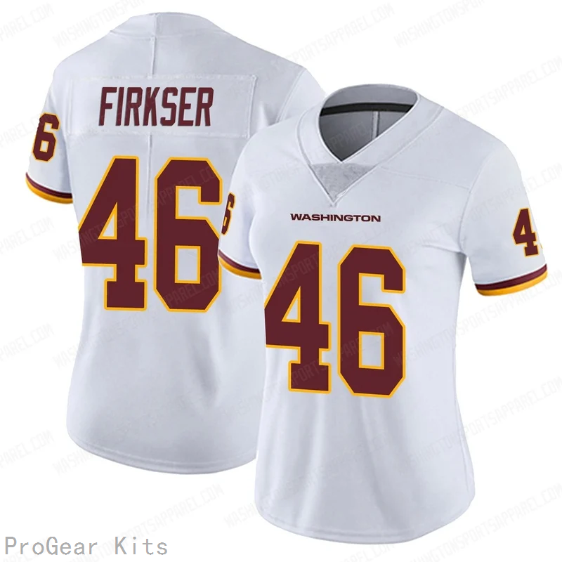 Anthony Firkser Washington Commanders Jersey No.46 White NFL Football Fan Wear Anthony Firkser