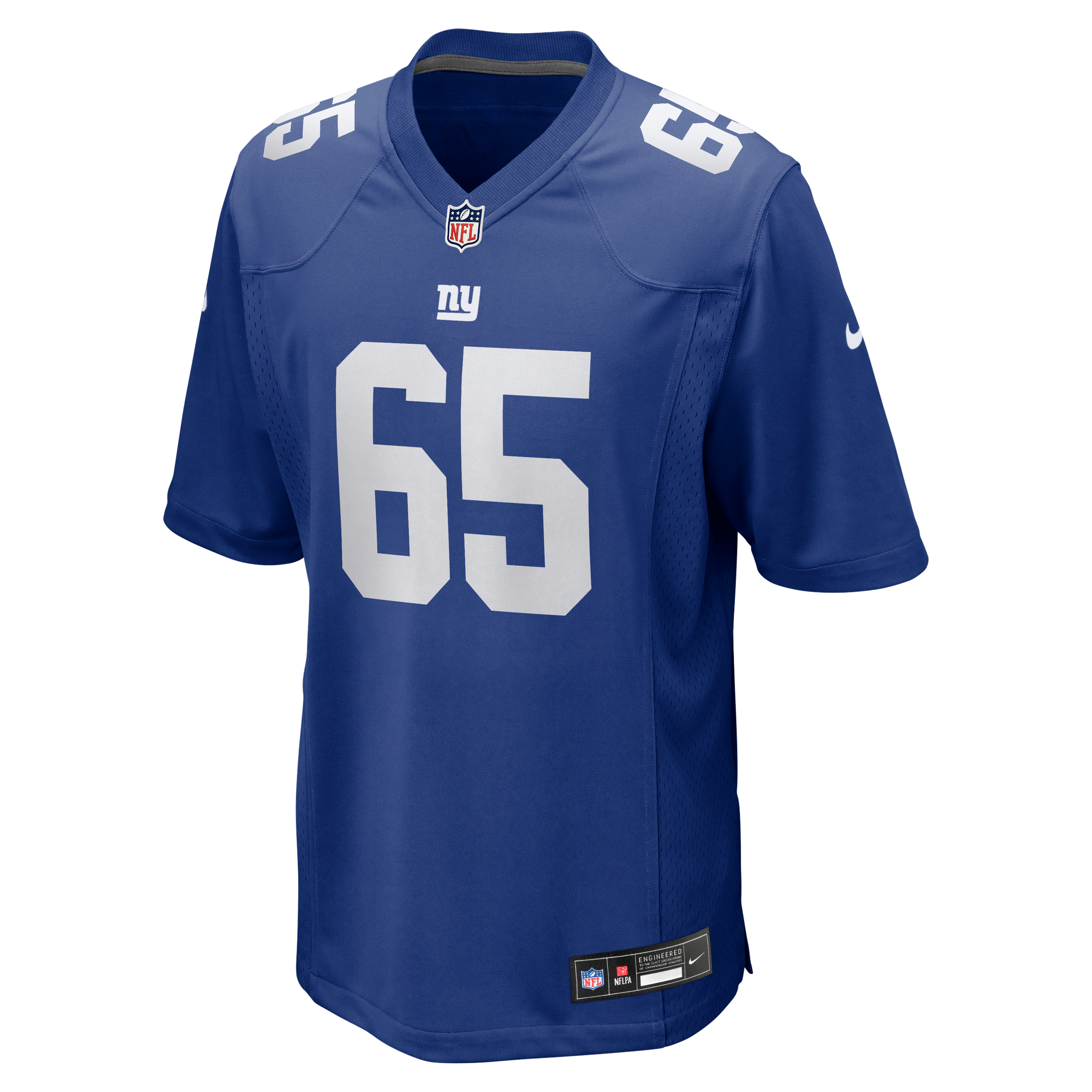 Round Pick No New York Giants Game Jersey Royal NFL Football Fan Wear Round Pick No