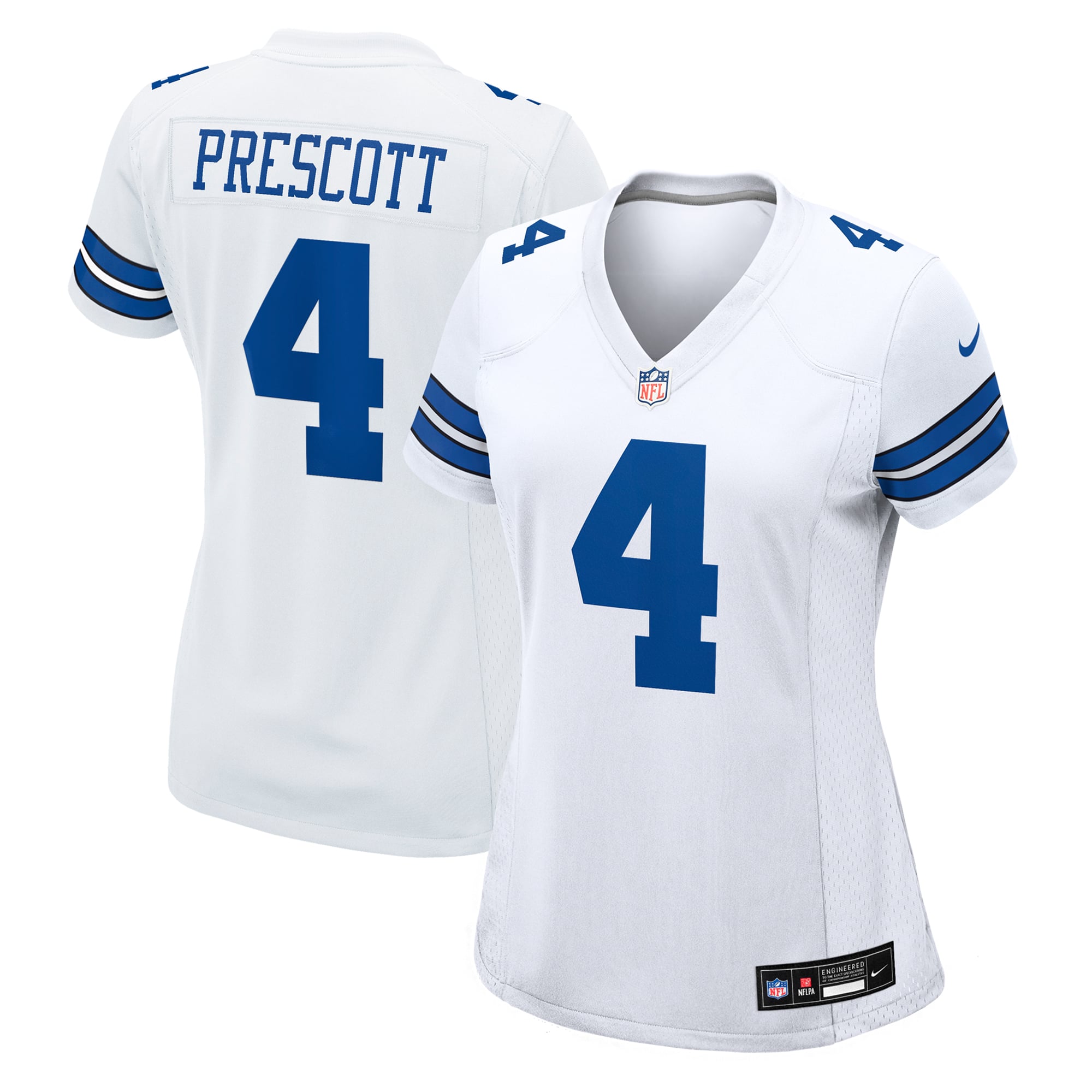 Dak Prescott Dallas Cowboys Game Jersey White NFL Football Fan Wear