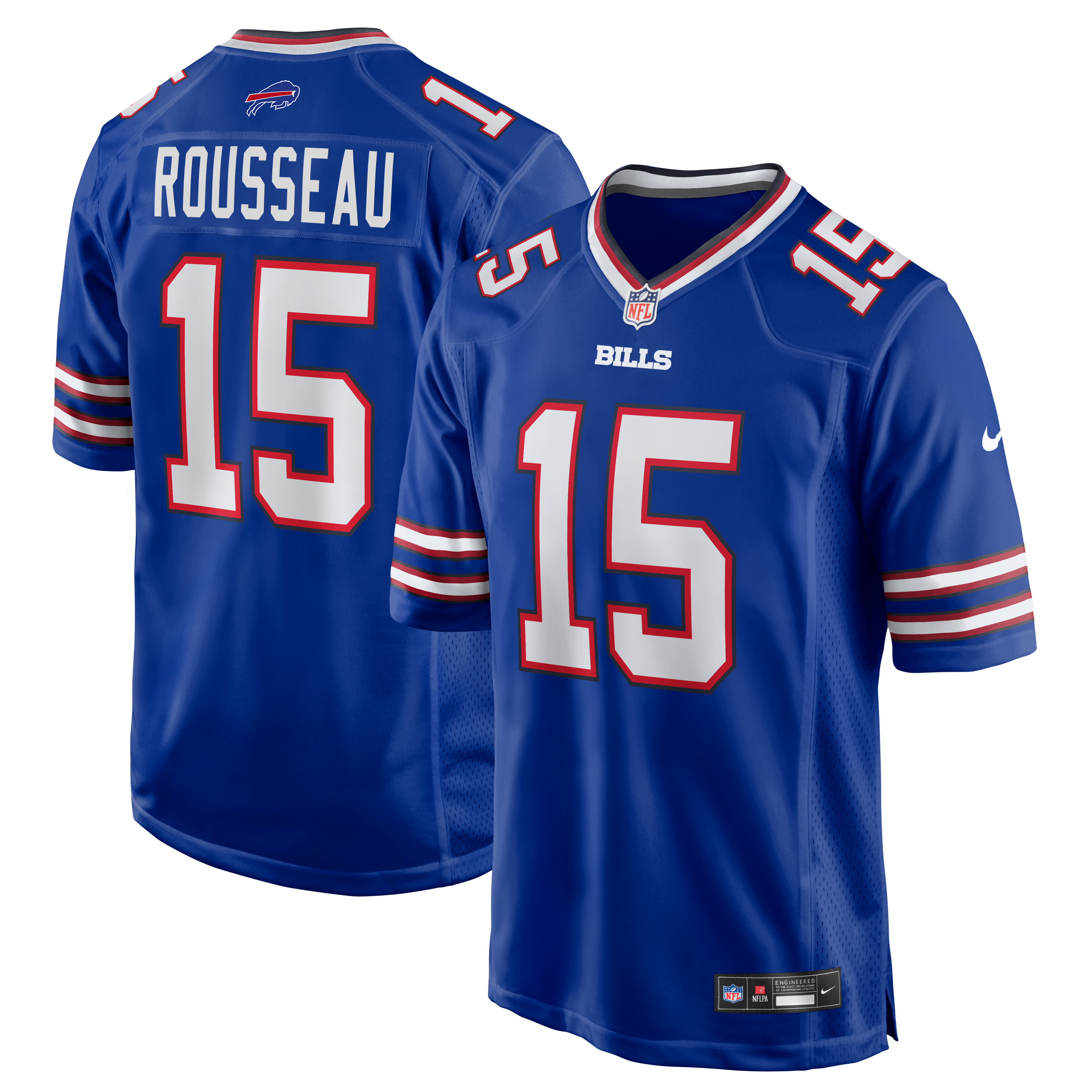 Gregory Rousseau Buffalo Bills Game Jersey Royal NFL Football Fan Wear