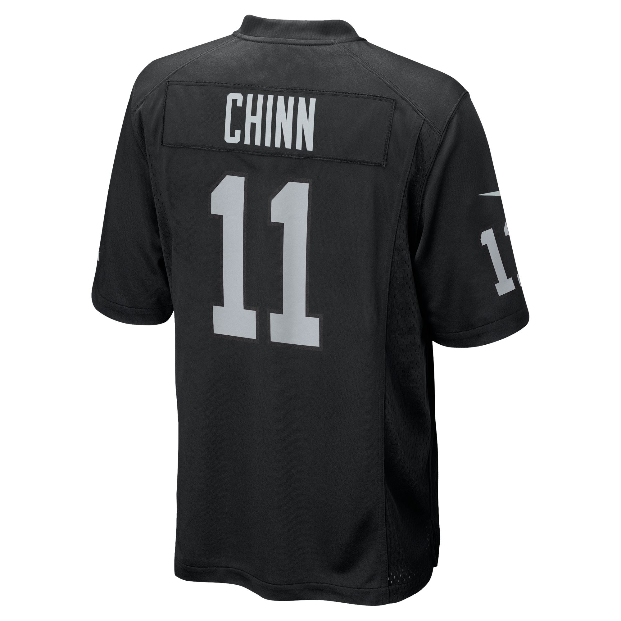 Jeremy Chinn Las Vegas Raiders Game Jersey Black NFL Football Fan Wear