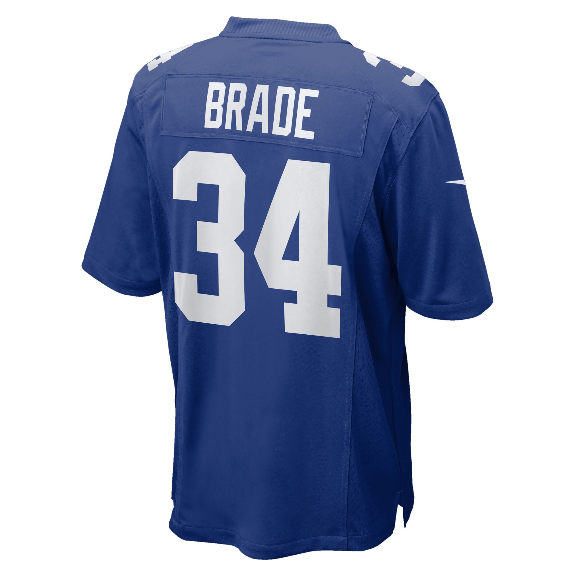 Beau Brade New York Giants Game Jersey Royal NFL Football Fan Wear