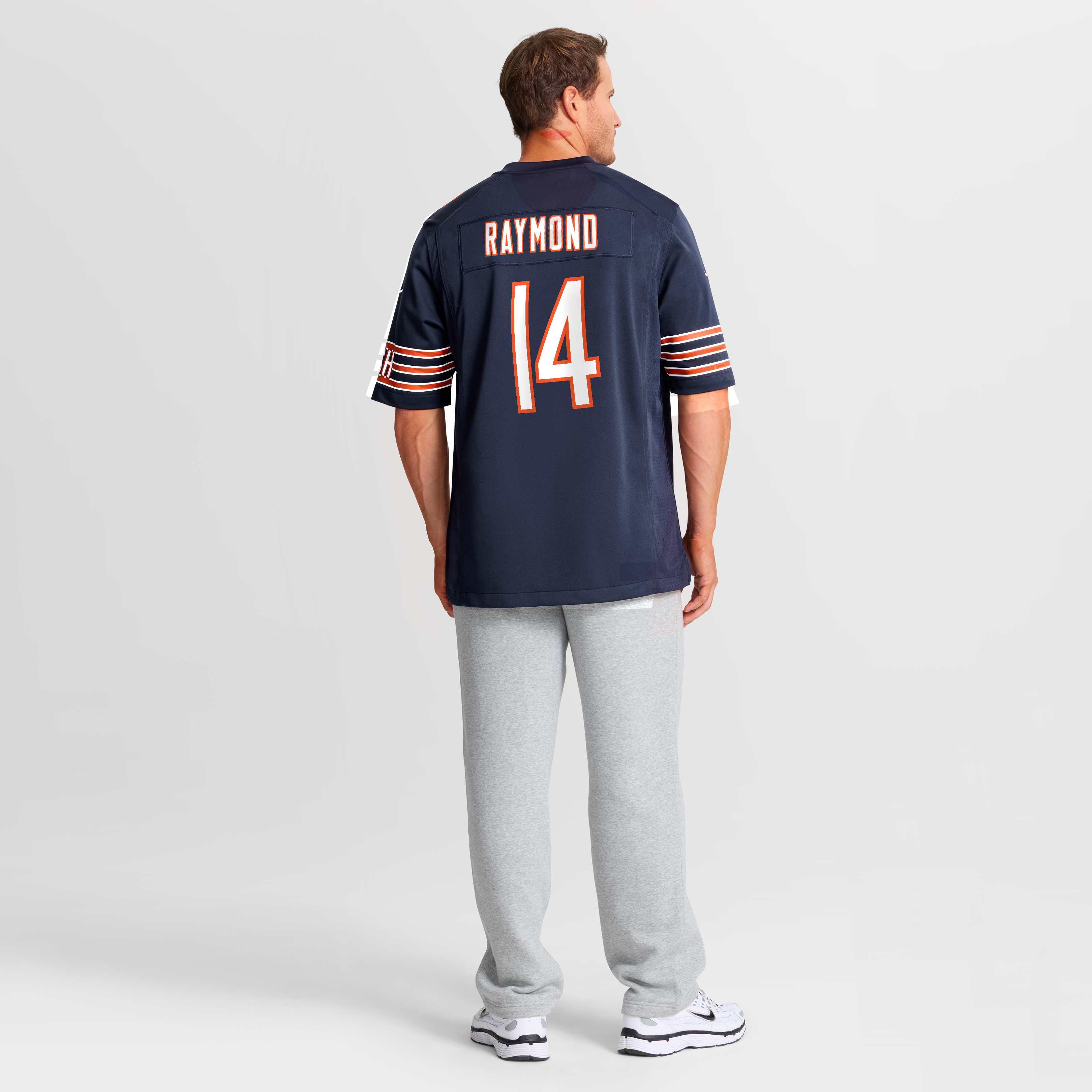 Kalif Raymond Chicago Bears Game Jersey Navy NFL Football Fan Wear Kalif Raymond