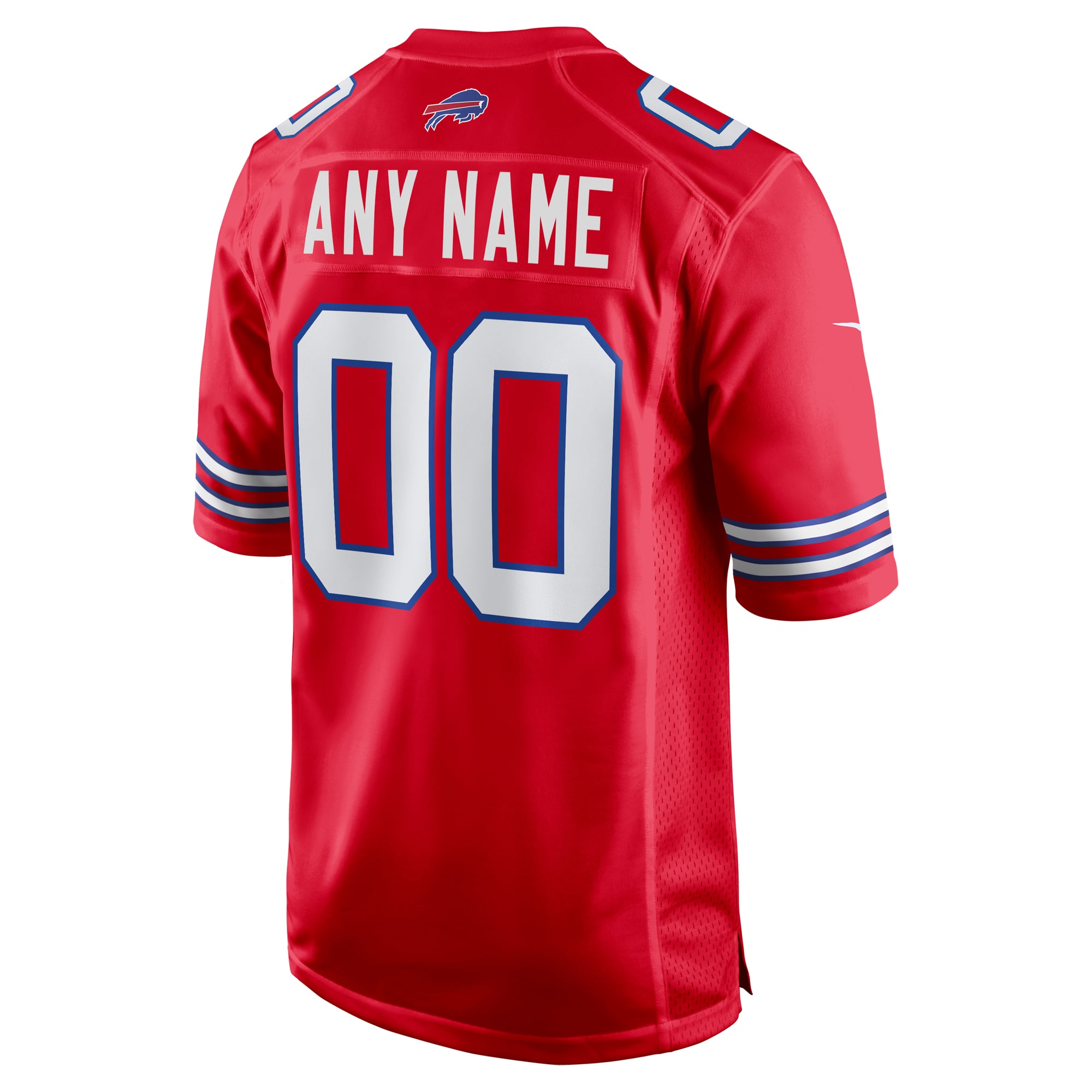 Buffalo Bills Game Jersey Red NFL Football Fan Wear Custom Number