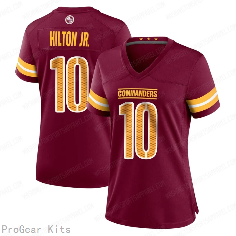 Chris Hilton Jr Washington Commanders Legend Jersey No.10 Burgundy NFL Football Fan Wear