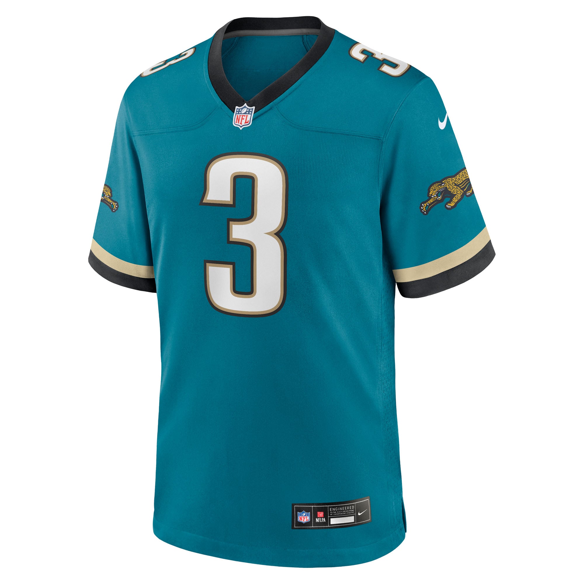 Jakobi Meyers Prowler Jacksonville Jaguars Game Jersey Teal NFL Football Fan Wear