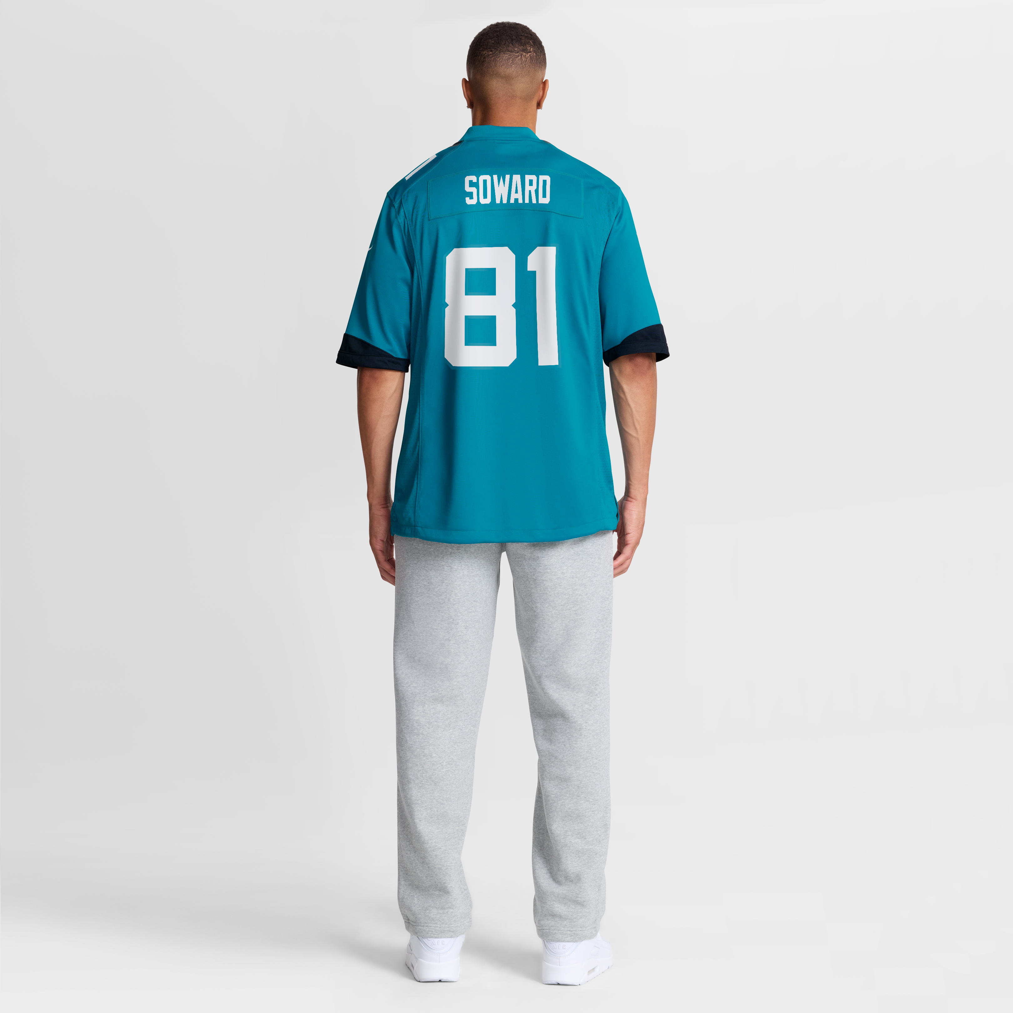 Jay Soward Retired Jacksonville Jaguars Game Jersey Teal NFL Football Fan Wear