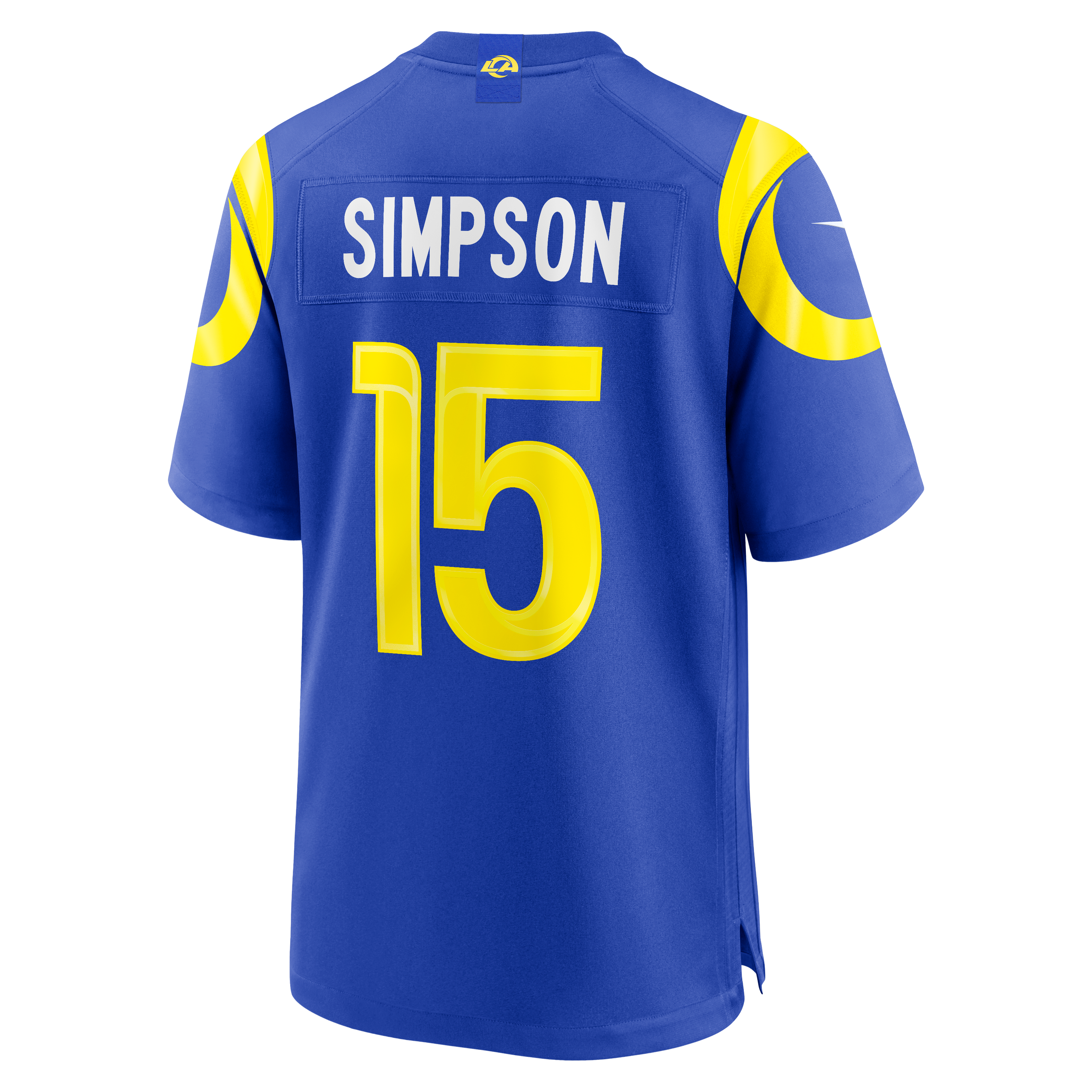 Ty Simpson Los Angeles Rams Game Jersey Royal NFL Football Fan Wear Ty Simpson