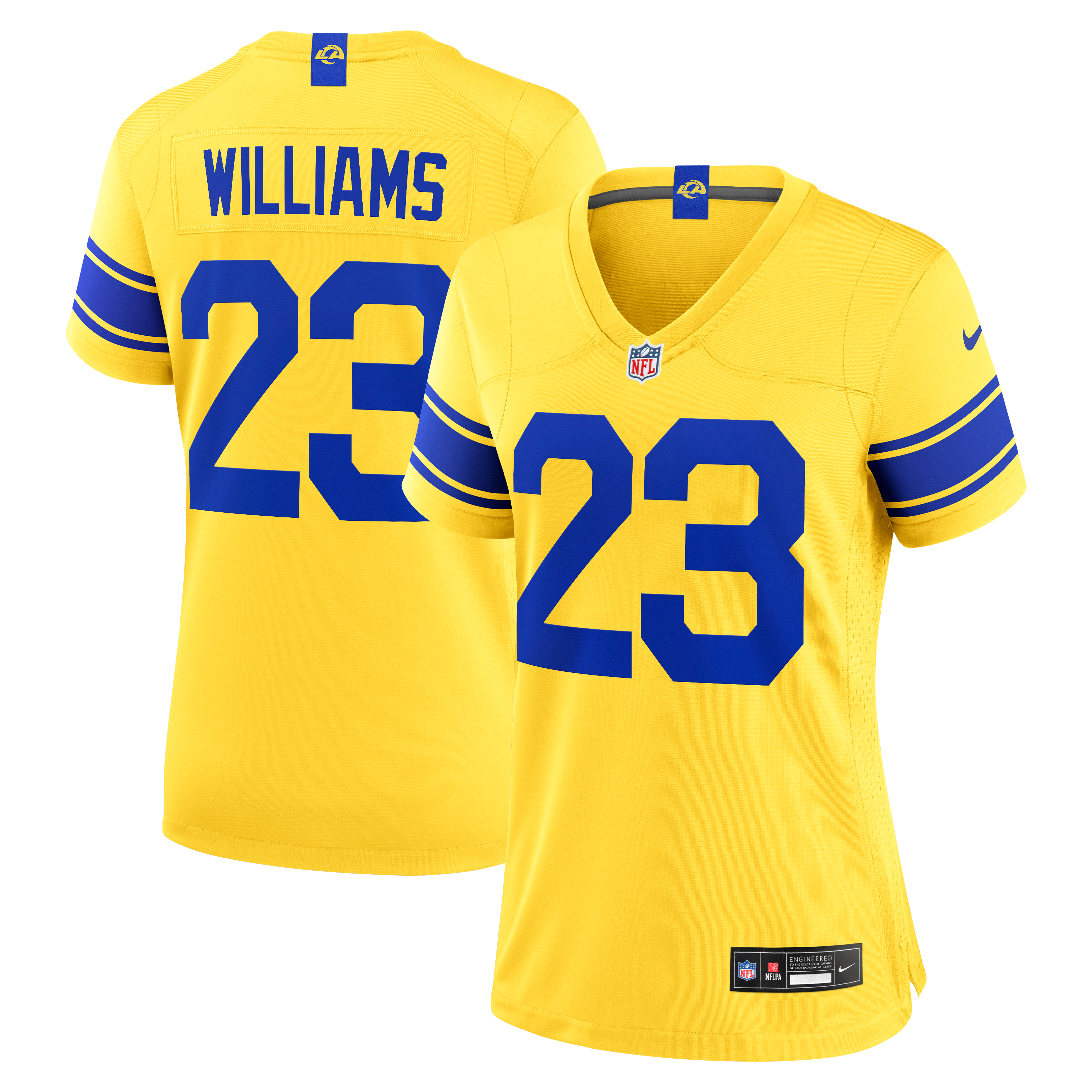 Kyren Williams Sol Los Angeles Rams Game Jersey NFL Football Fan Wear Kyren Williams Sol