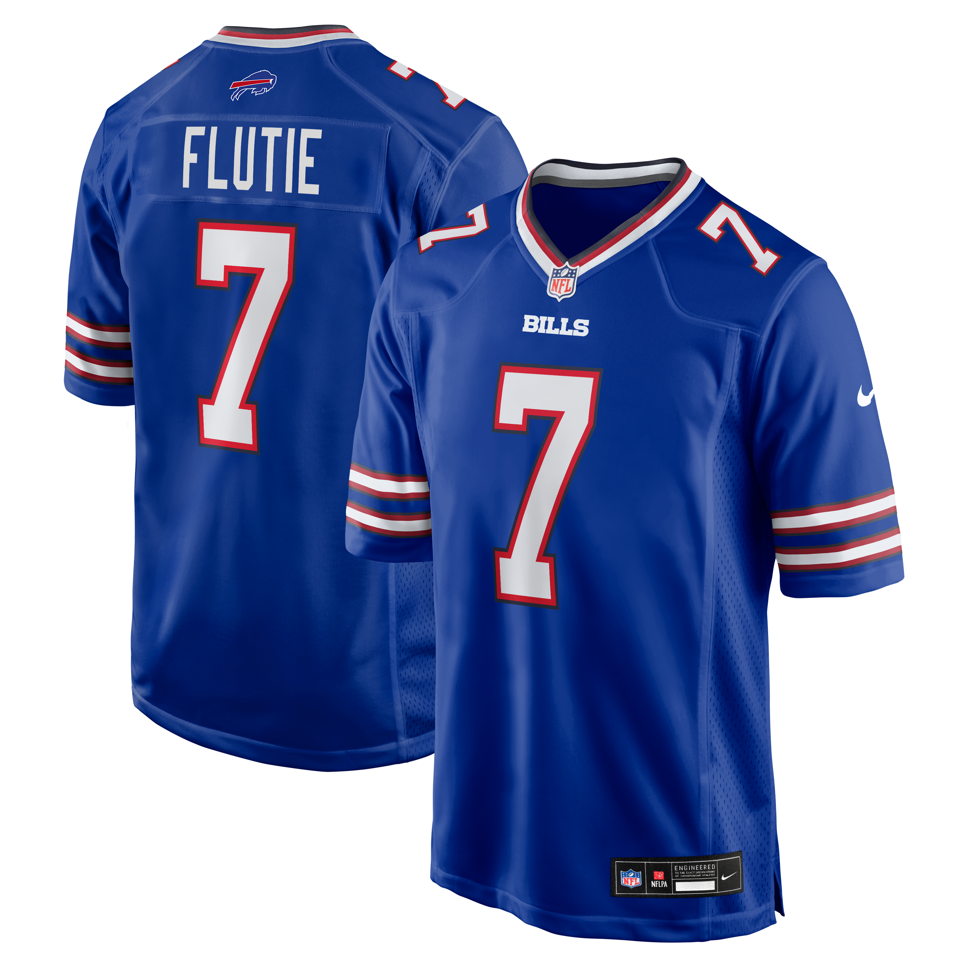 Retired Doug Flutie Buffalo Bills Player Jersey Royal NFL Football Fan Wear