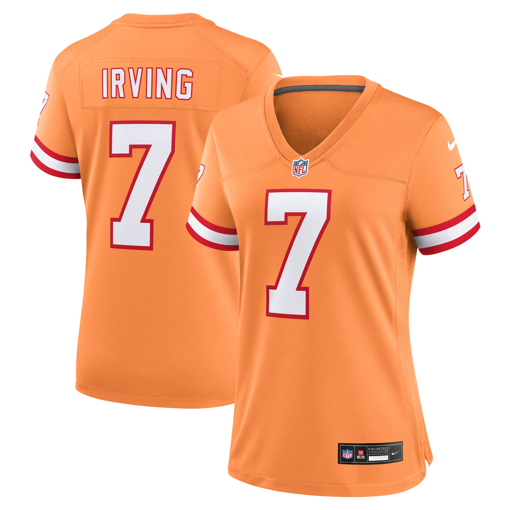Bucky Irving Tampa Bay Buccaneers Game Jersey Orange NFL Football Fan Wear Bucky Irving