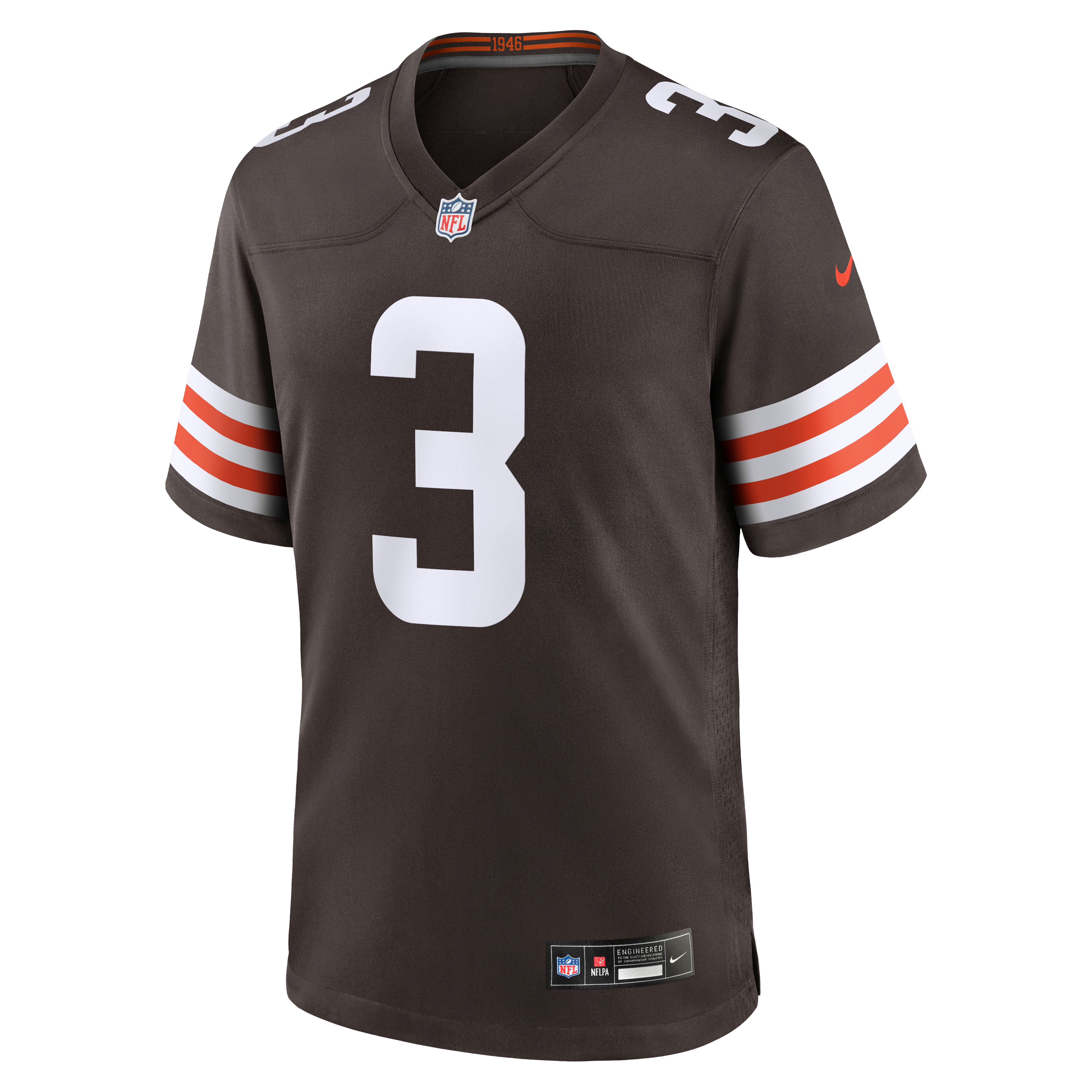 Marquise Goodwin Cleveland Browns Game Jersey Brown NFL Football Fan Wear Marquise Goodwin