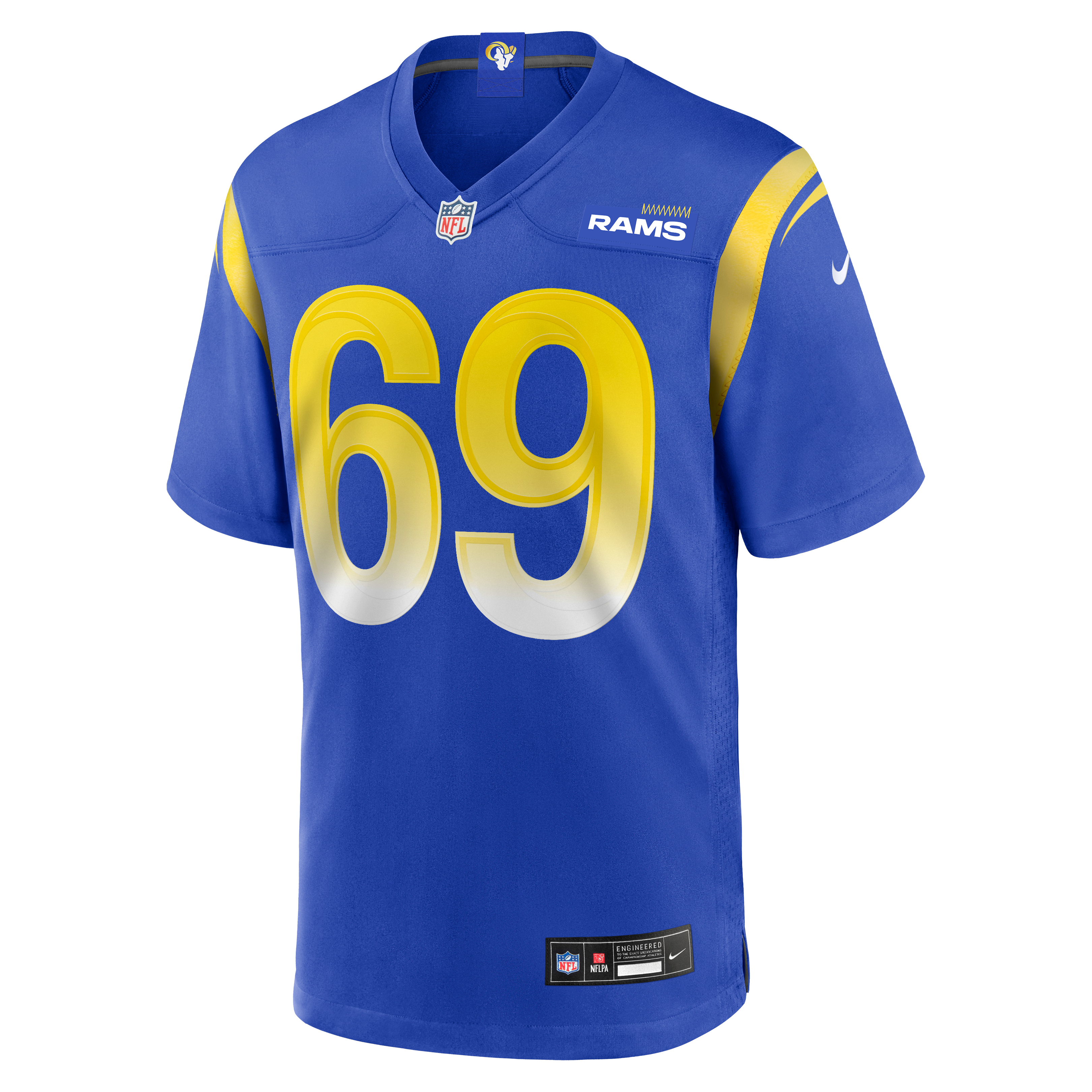 Kevin Dotson Los Angeles Rams Game Jersey Royal NFL Football Fan Wear
