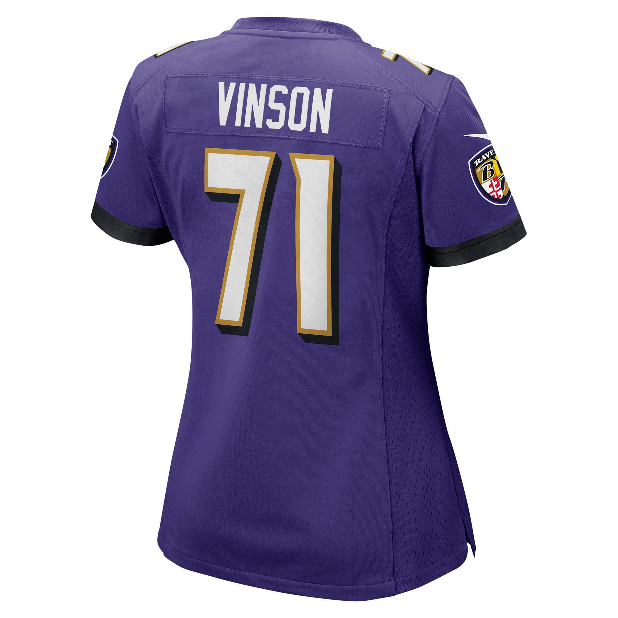 Carson Vinson Baltimore Ravens Game Jersey Purple NFL Football Fan Wear